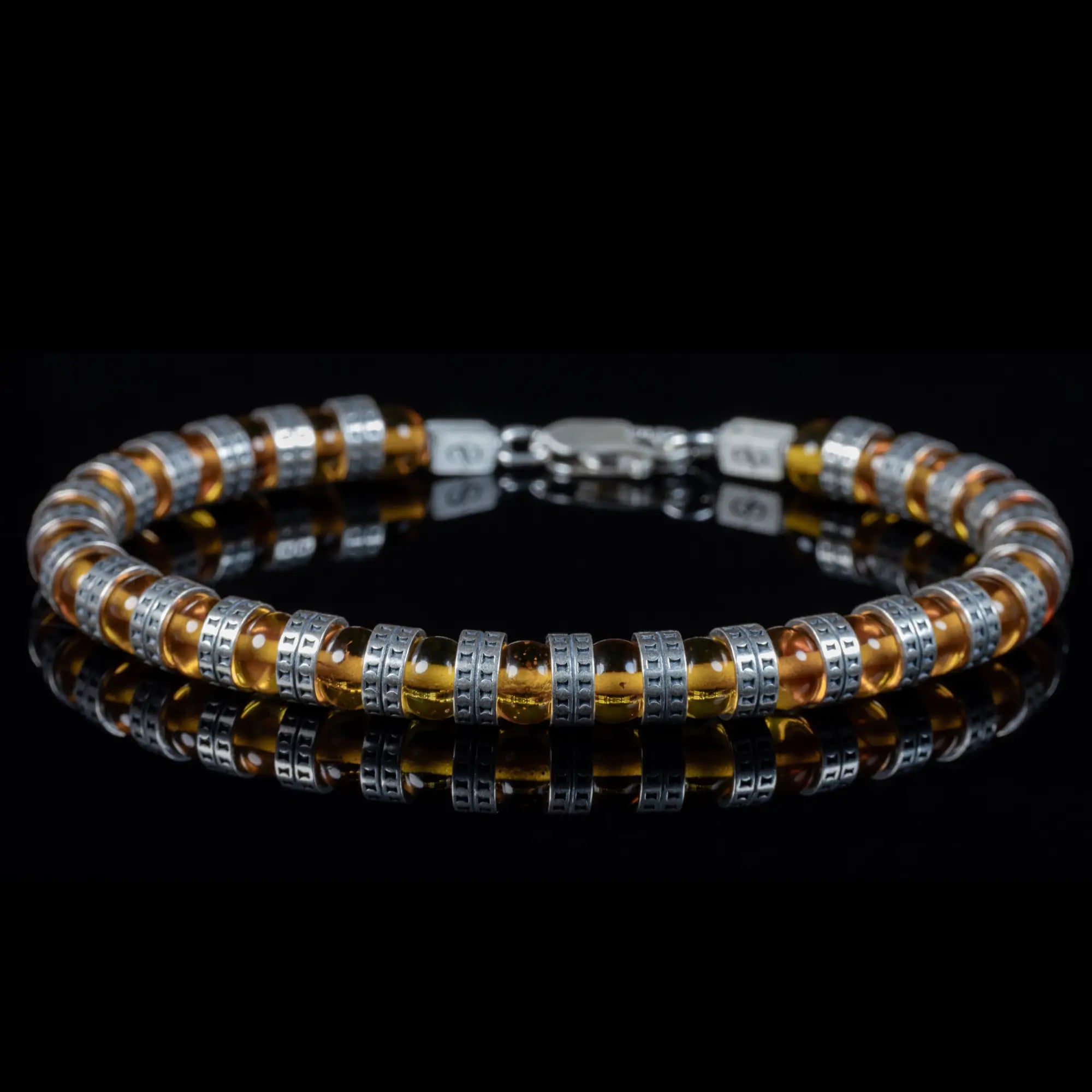 ARMORED BALTIC AMBER BRACELET III (6MM)