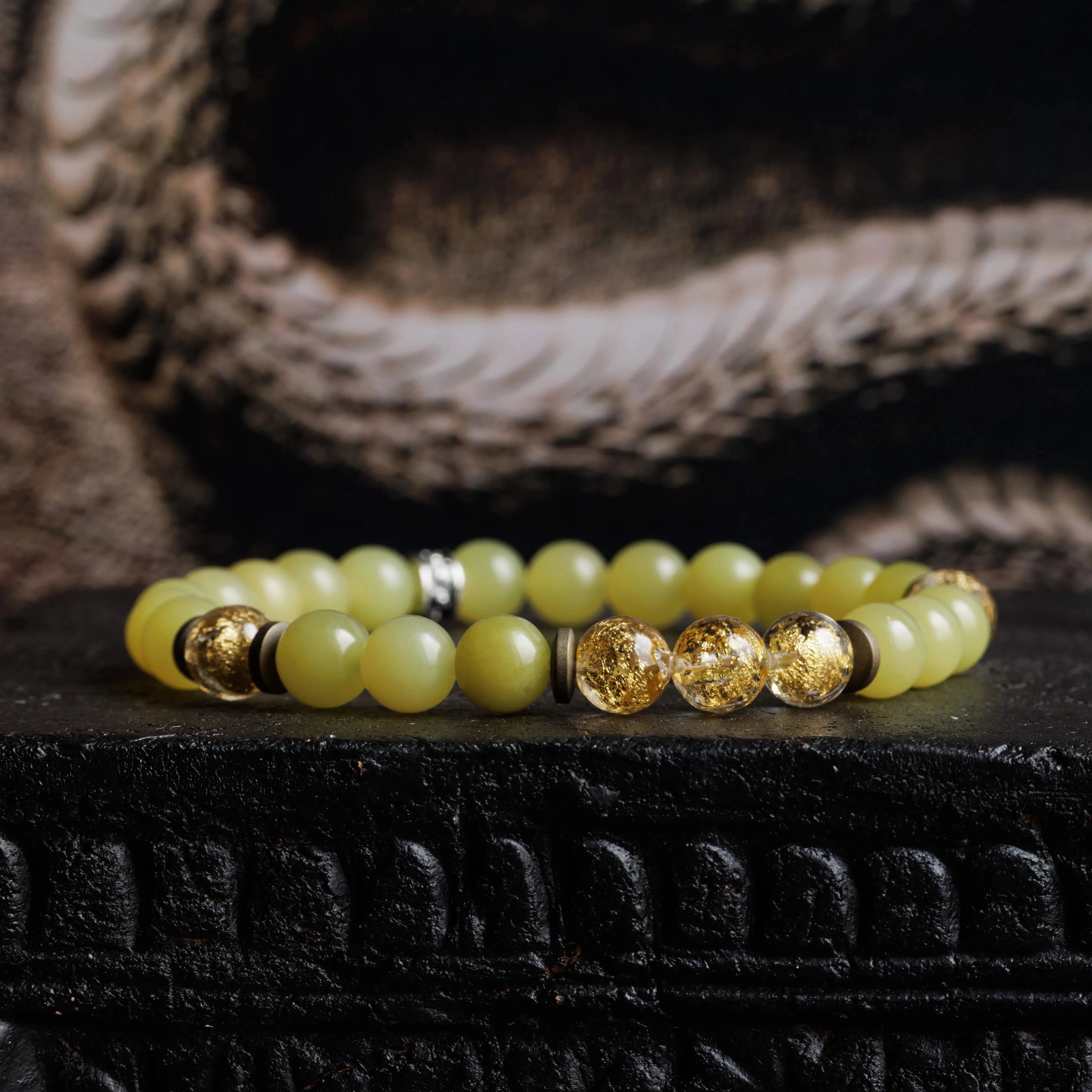 GOLDEN MURANO - SERPENTINE BRACELET III (8MM)