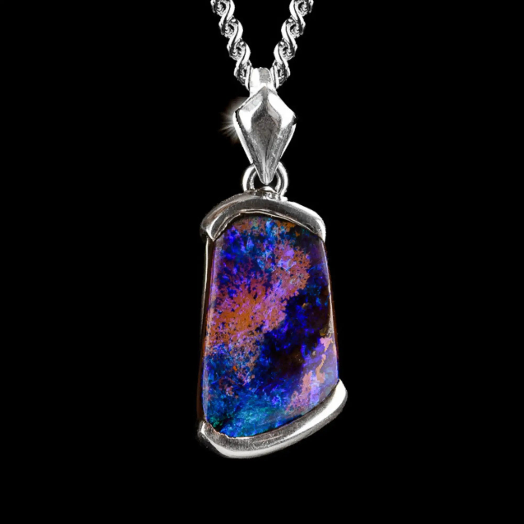 AUSTRALIAN BOULDER OPAL PENDANT 5.24CT (VIII)