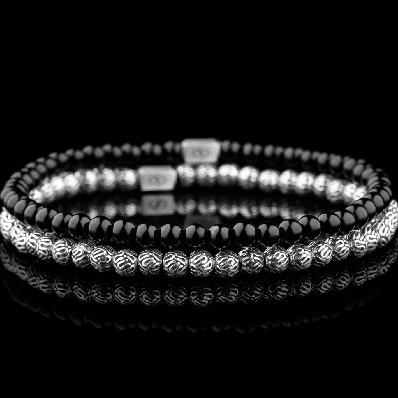 SILVER BRACELET PAIR VII (4MM)