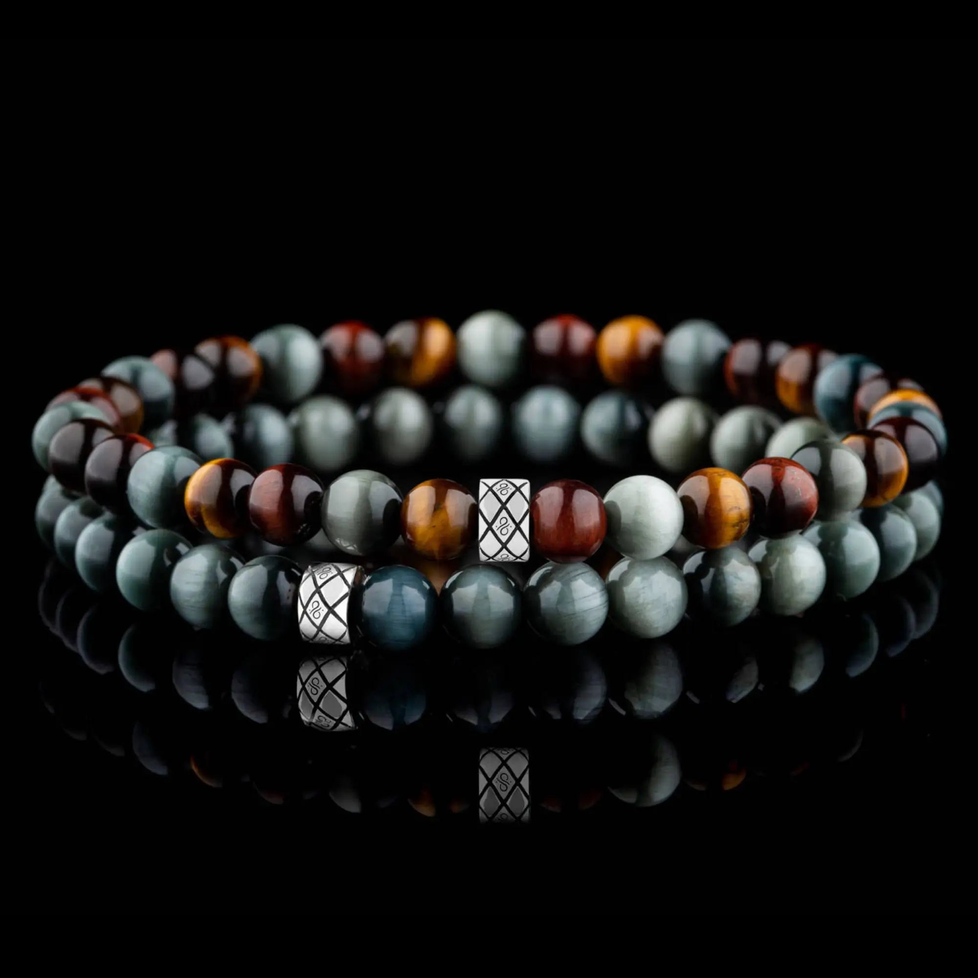 TIGER EYE BRACELET PAIR V (6MM)