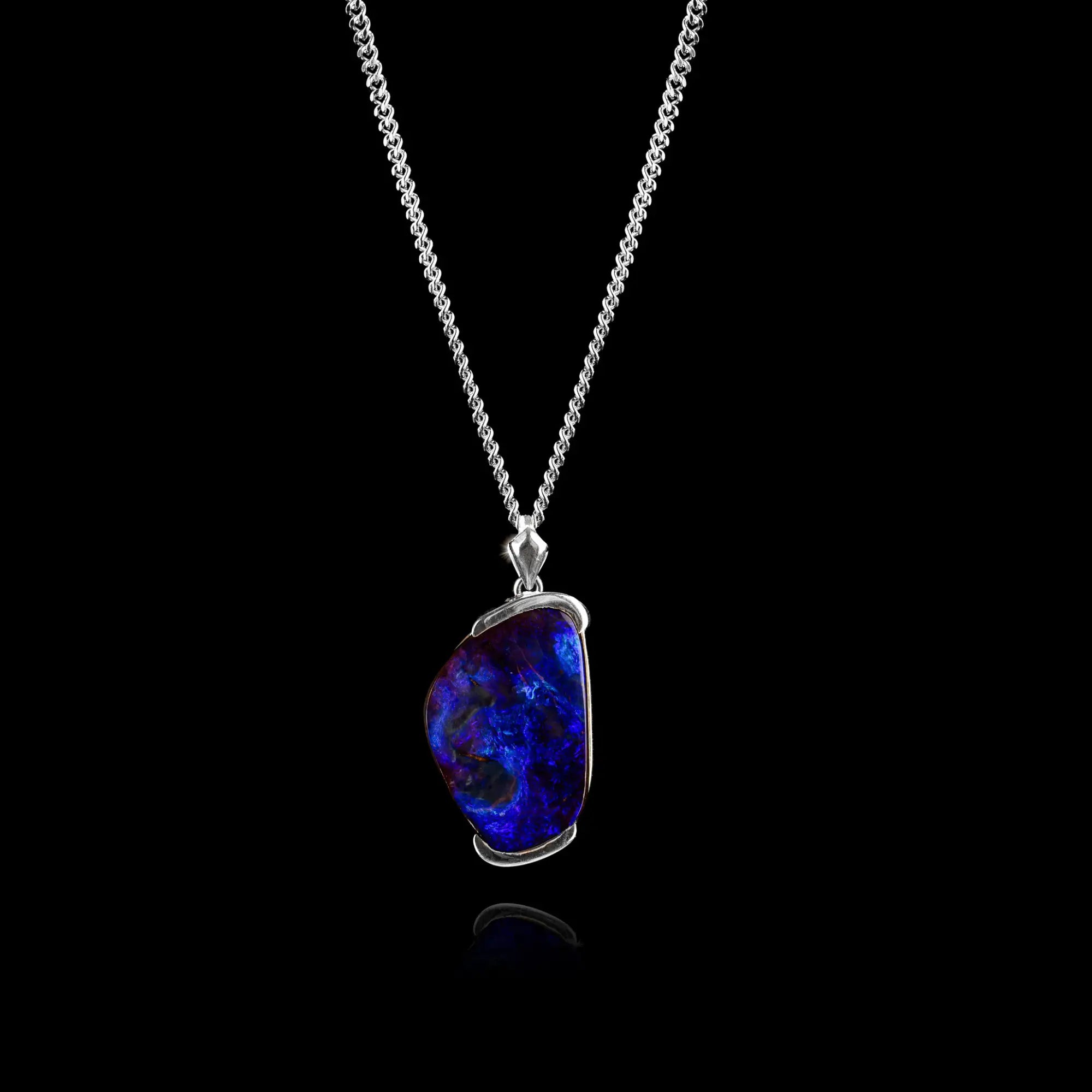 AUSTRALIAN BOULDER OPAL PENDANT 10.26CT (XIV)