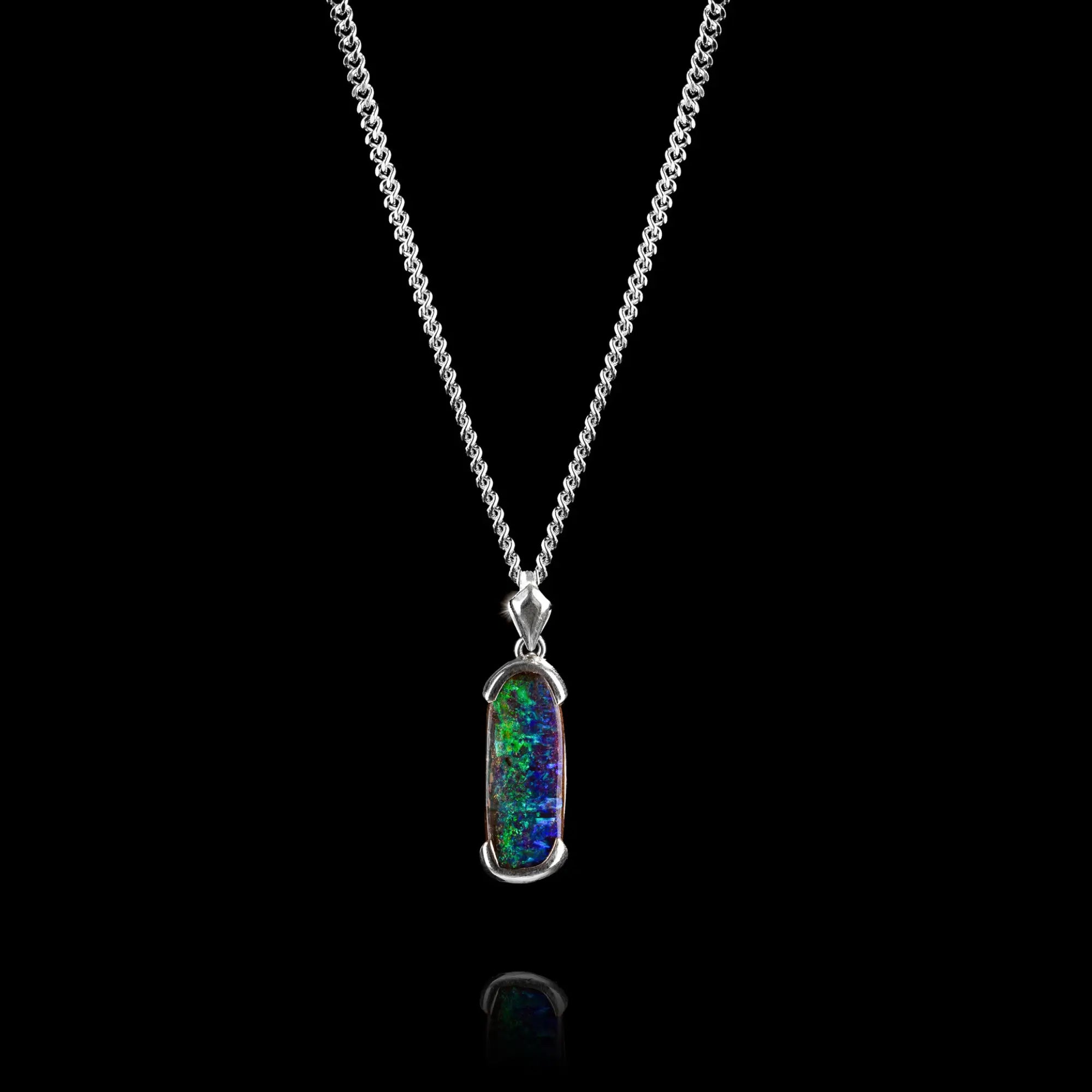 AUSTRALIAN BOULDER OPAL PENDANT 3.02CT (XVIII)