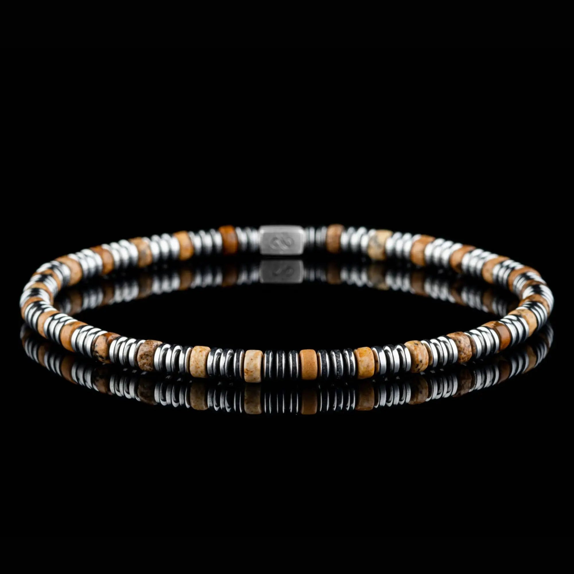 LANDSCAPE JASPER BRACELET VIII (4MM)