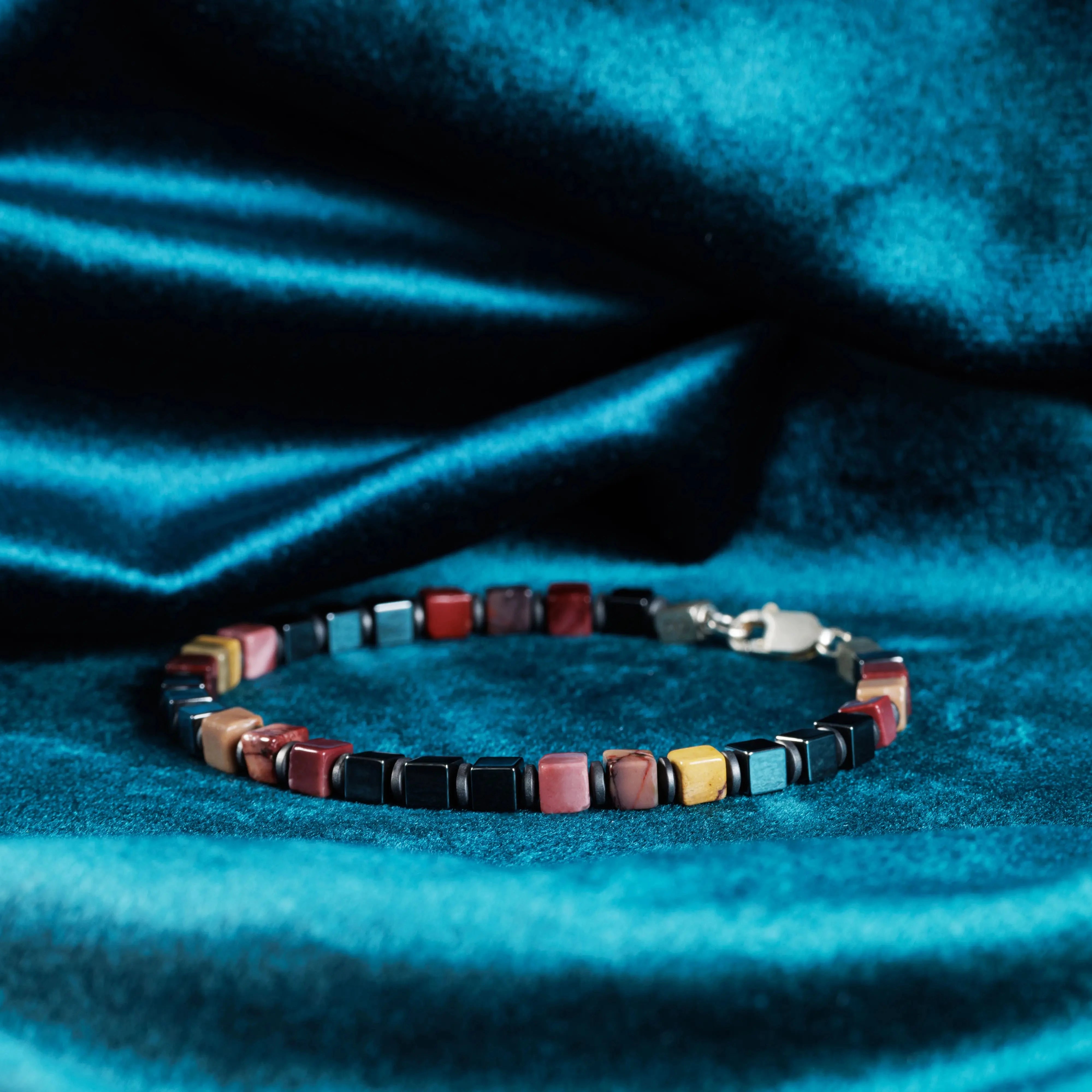 WILLOW CREEK JASPER - HEMATITE BRACELET I (4MM)