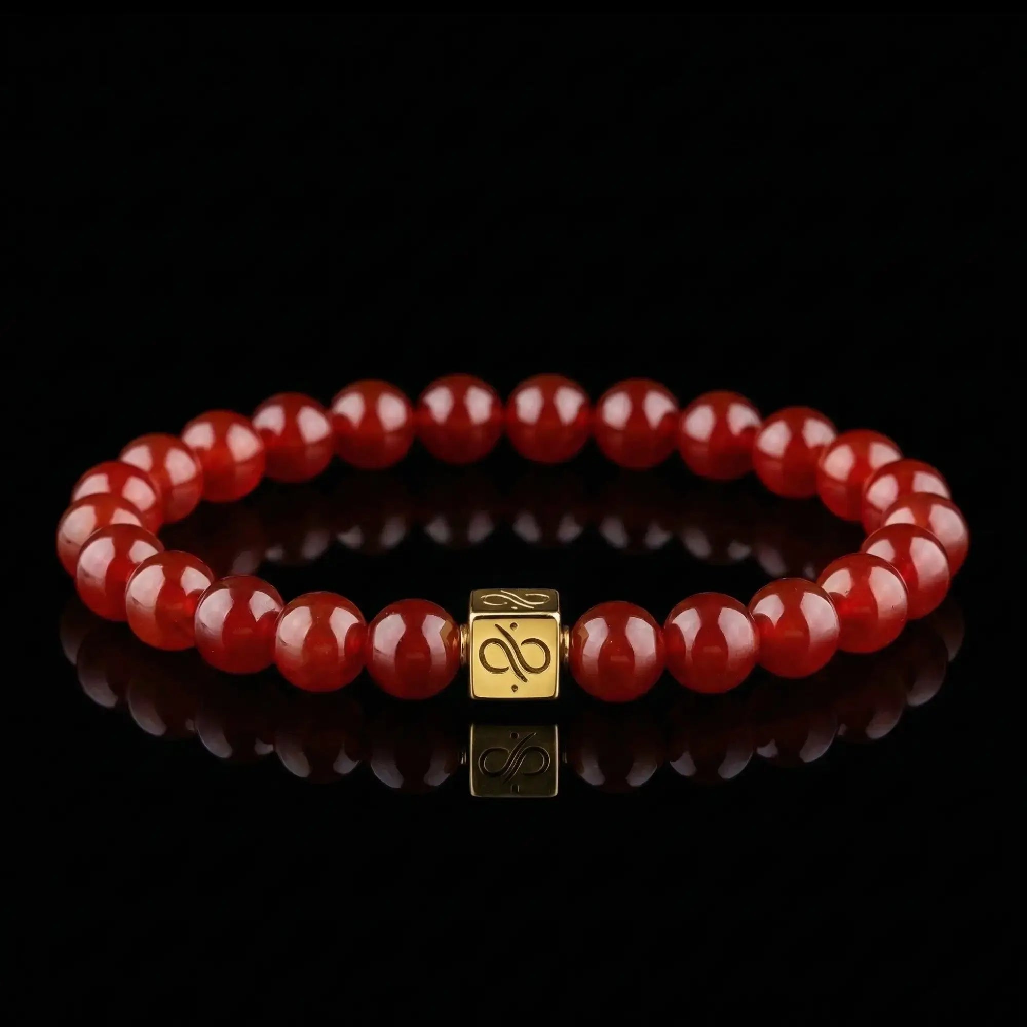 CARNELIAN GOLD VERMEIL BRACELET I (8MM)
