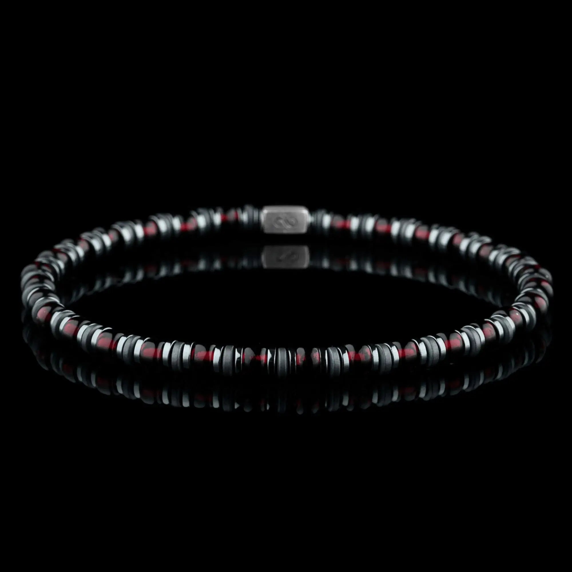 HEMATITE - SHINY WINE RED BRACELET XXII (4MM)