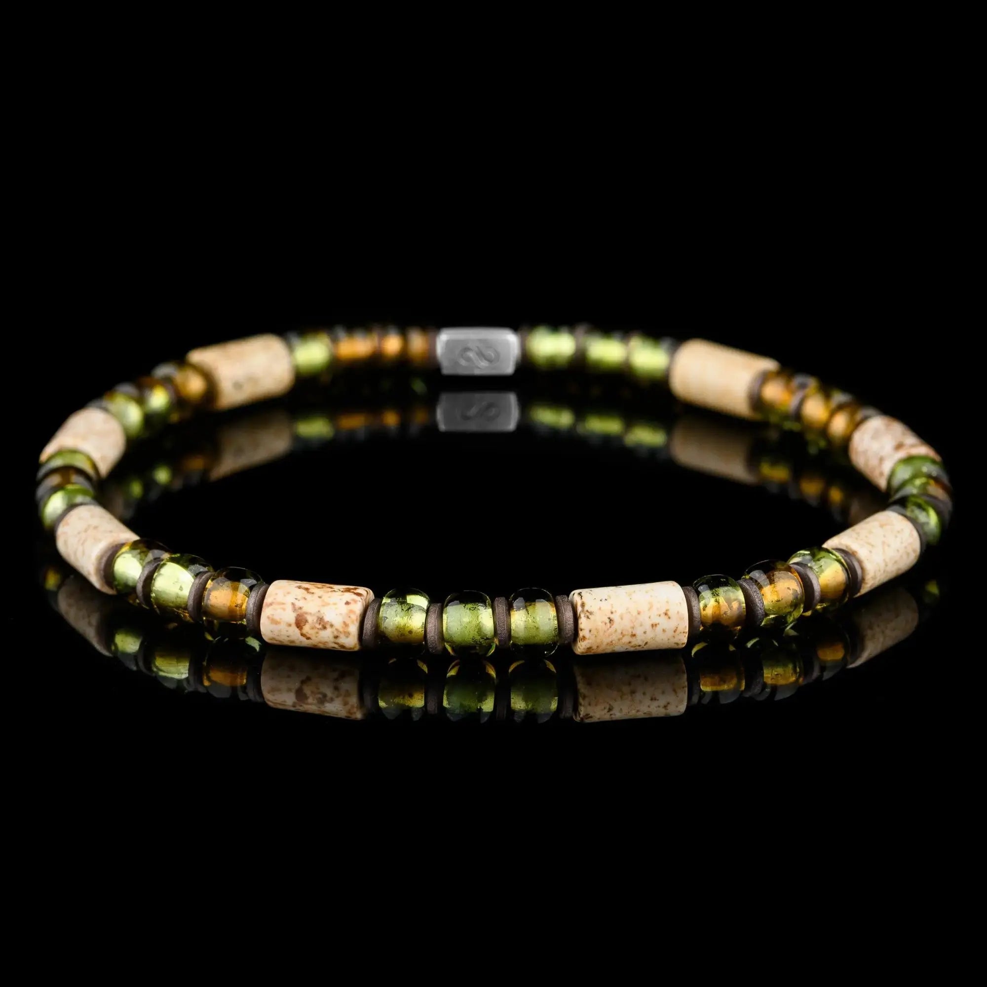 LANDSCAPE JASPER - GREEN BRACELET I (5MM)