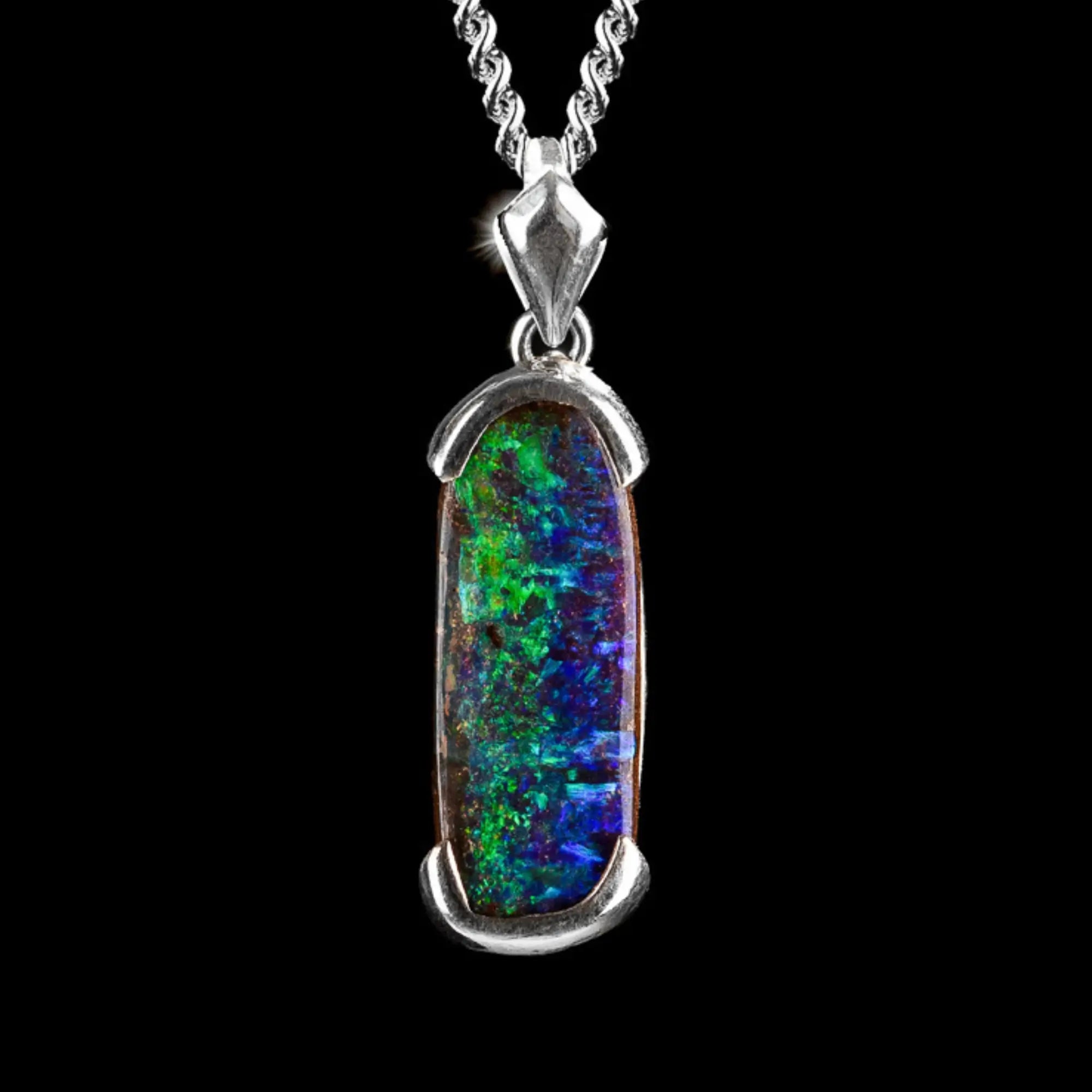 AUSTRALIAN BOULDER OPAL PENDANT 3.02CT (XVIII)