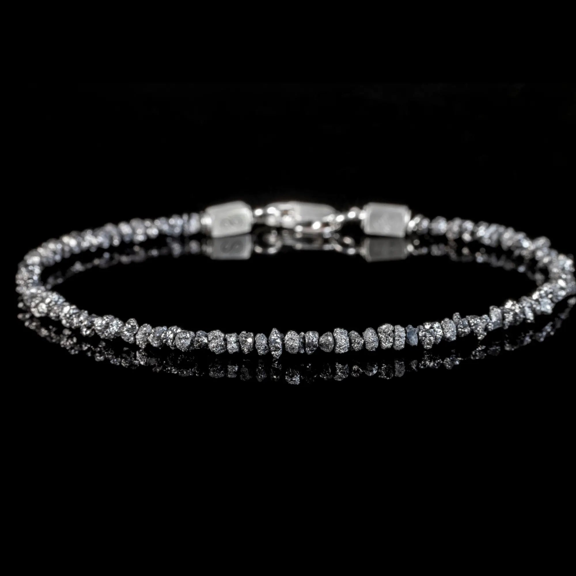RAW BLACK DIAMOND BRACELET I (2-2.5MM)