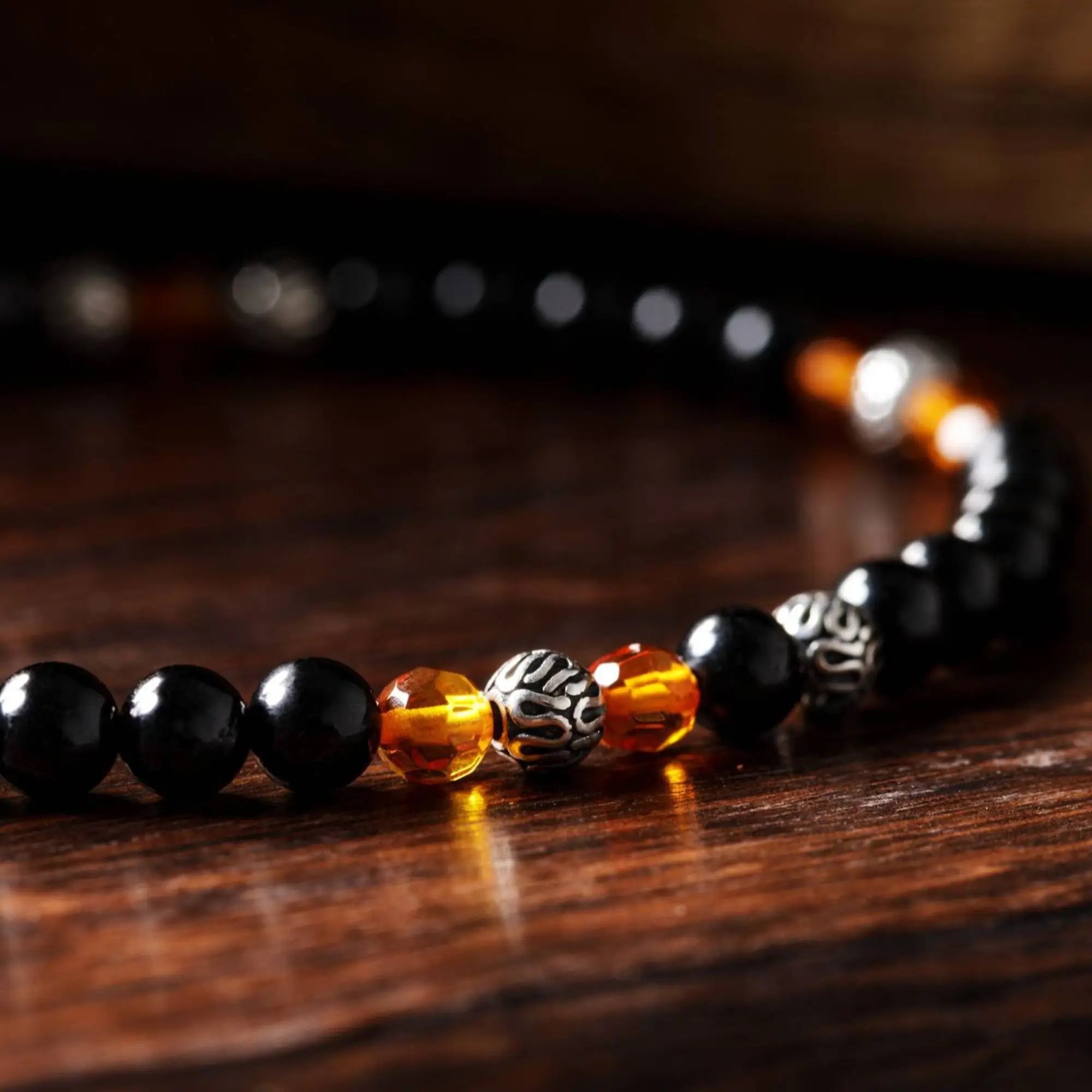 BLACK TOURMALINE BRACELET VI (4MM)