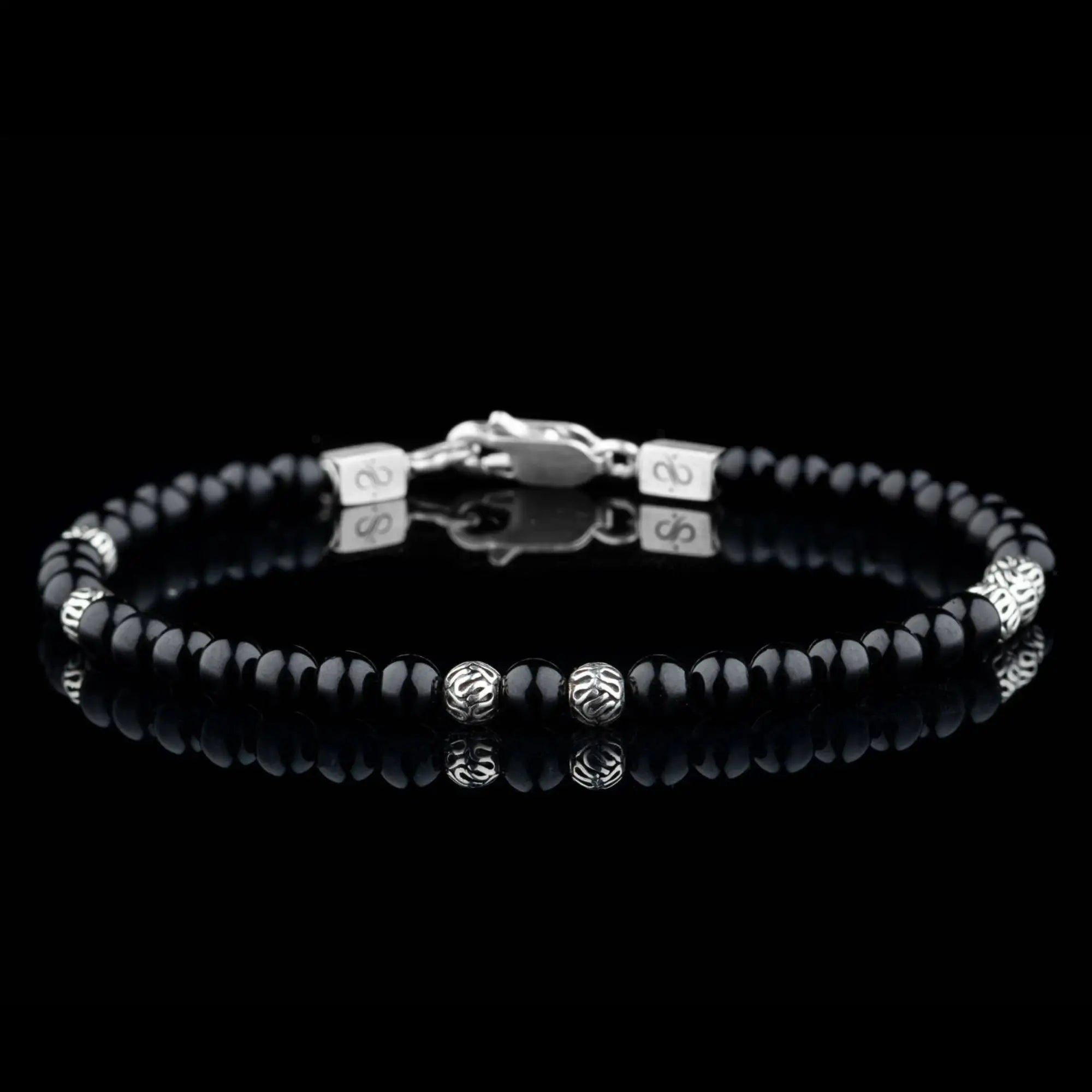 BLACK TOURMALINE BRACELET V (4MM)