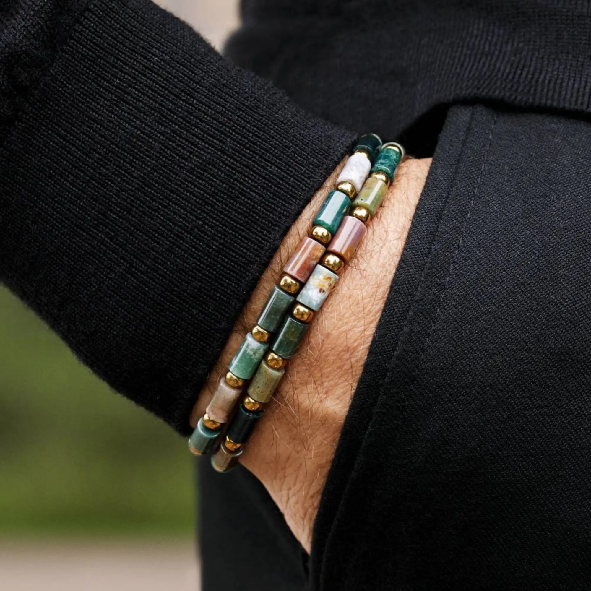INDIAN AGATE BRACELET IV (5MM)