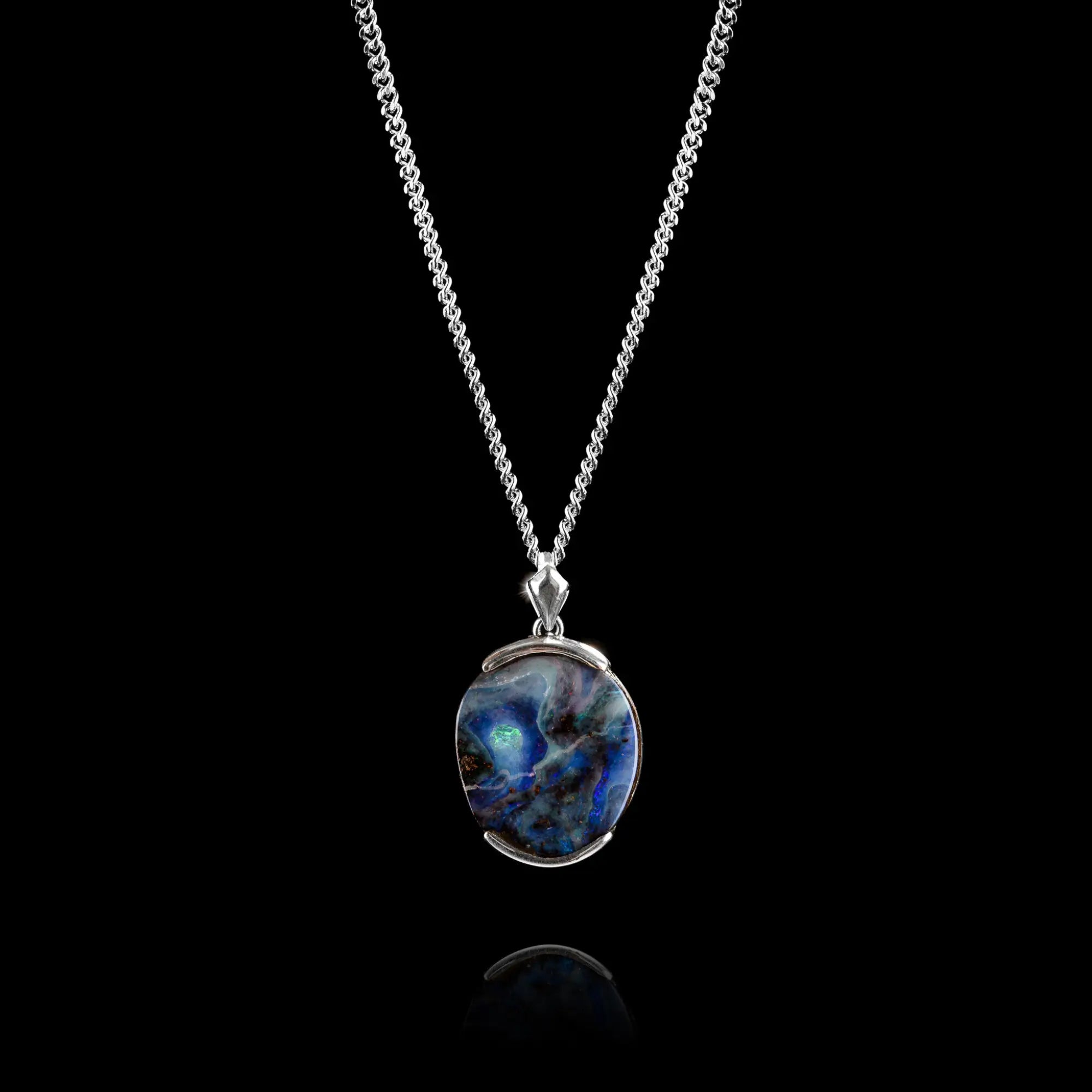 AUSTRALIAN BOULDER OPAL PENDANT 13.87CT (XII)