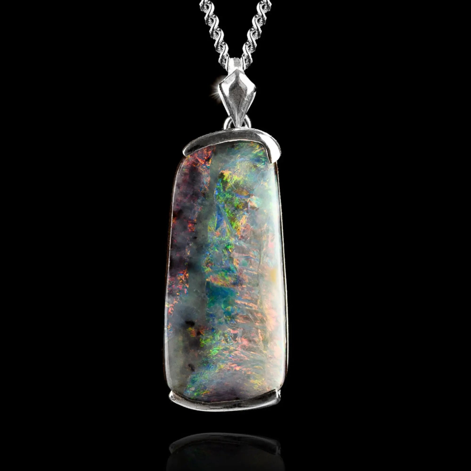 AUSTRALIAN BOULDER OPAL PENDANT 19.01CT (XX)