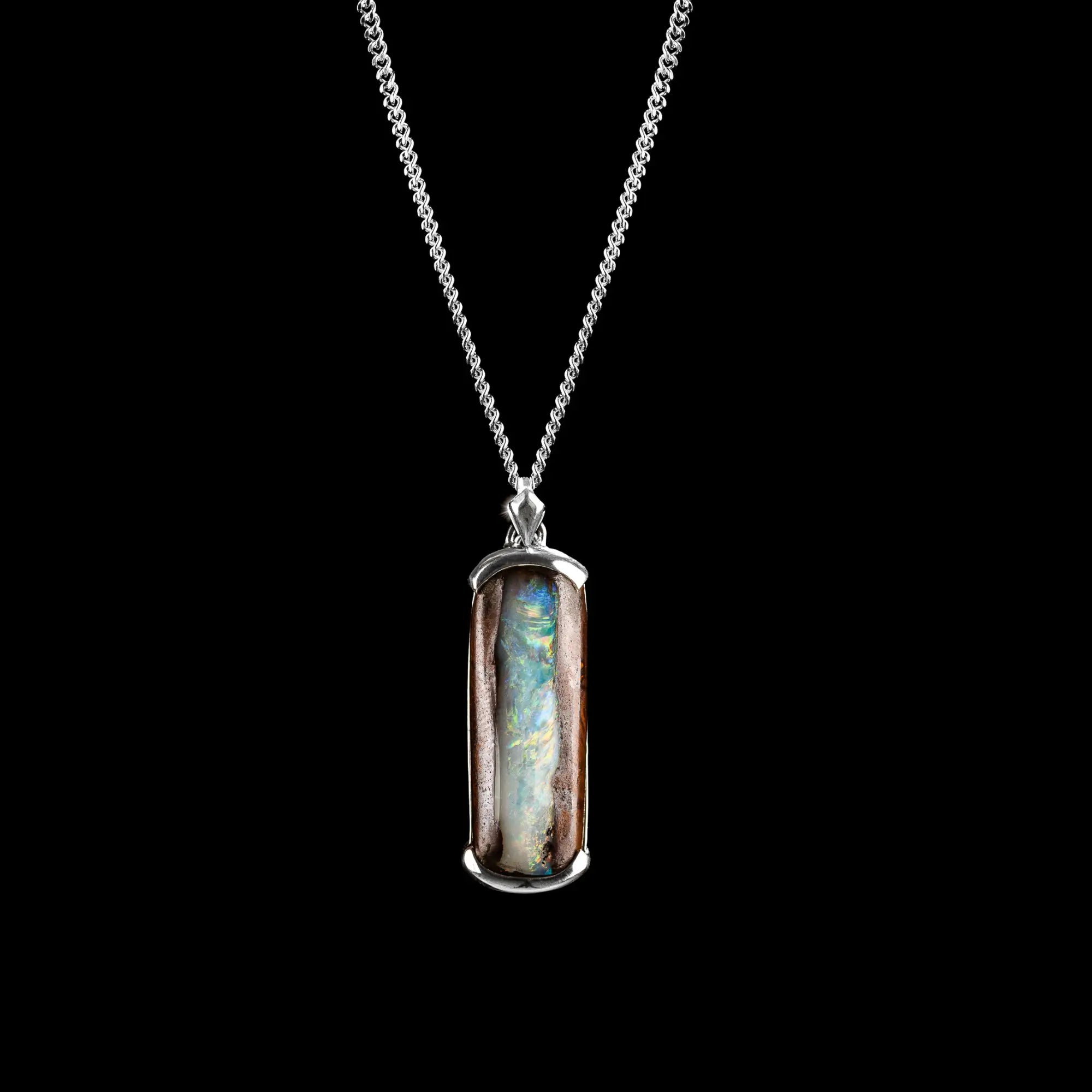AUSTRALIAN BOULDER OPAL PENDANT 16.27CT (XIX)