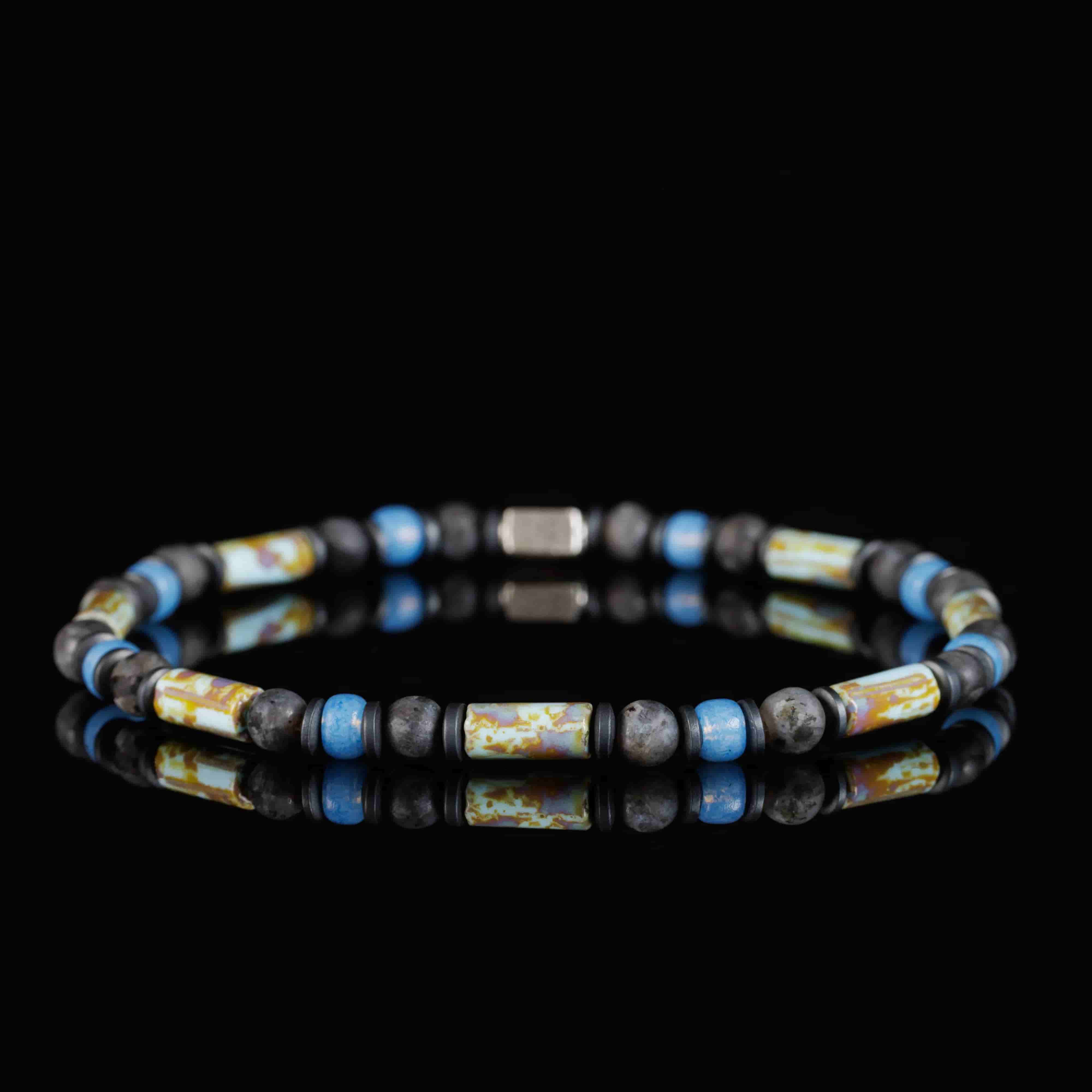 MATTE LABRADORITE - BLUE BRACELET (4MM)