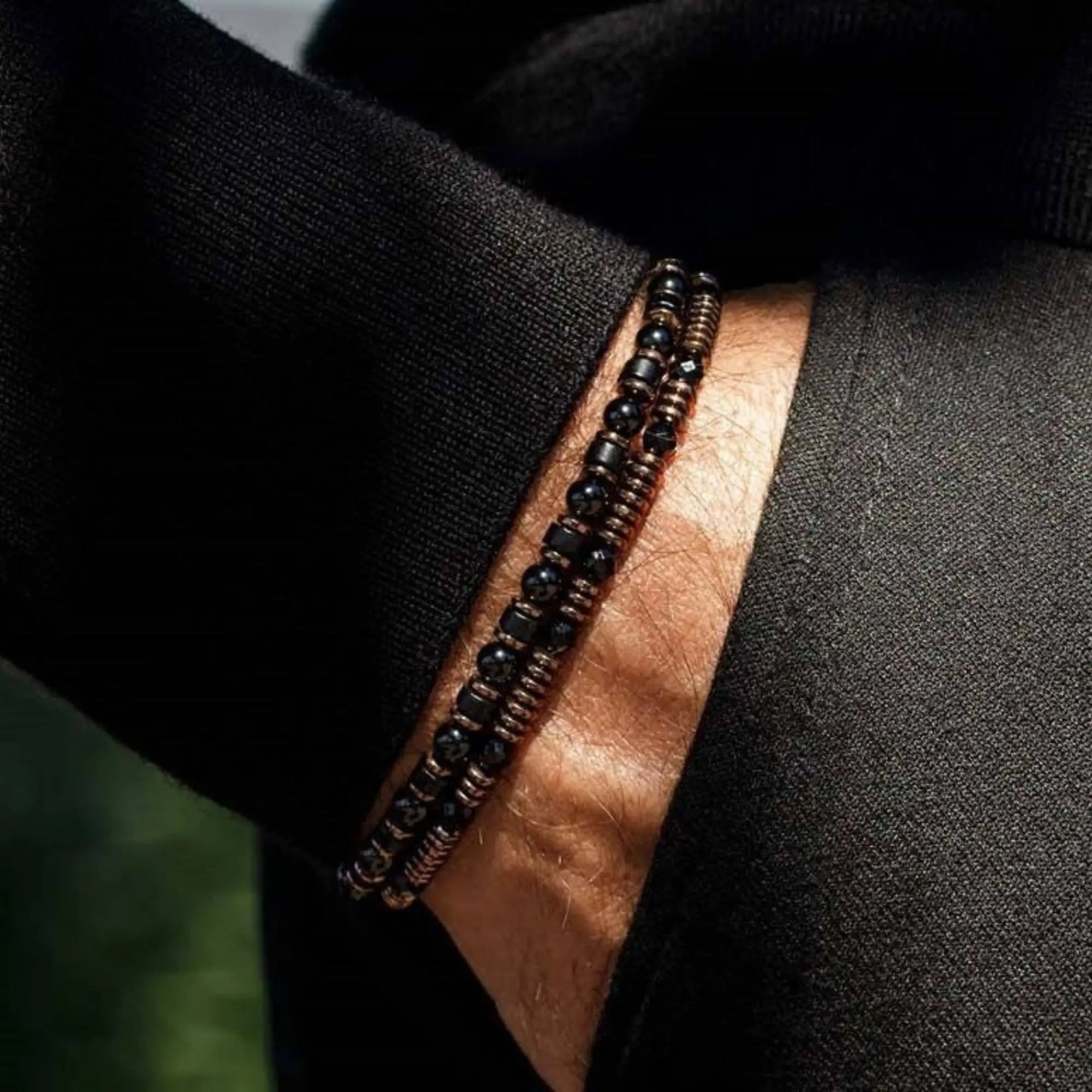 BLACK ONYX BRACELET VI (4MM)