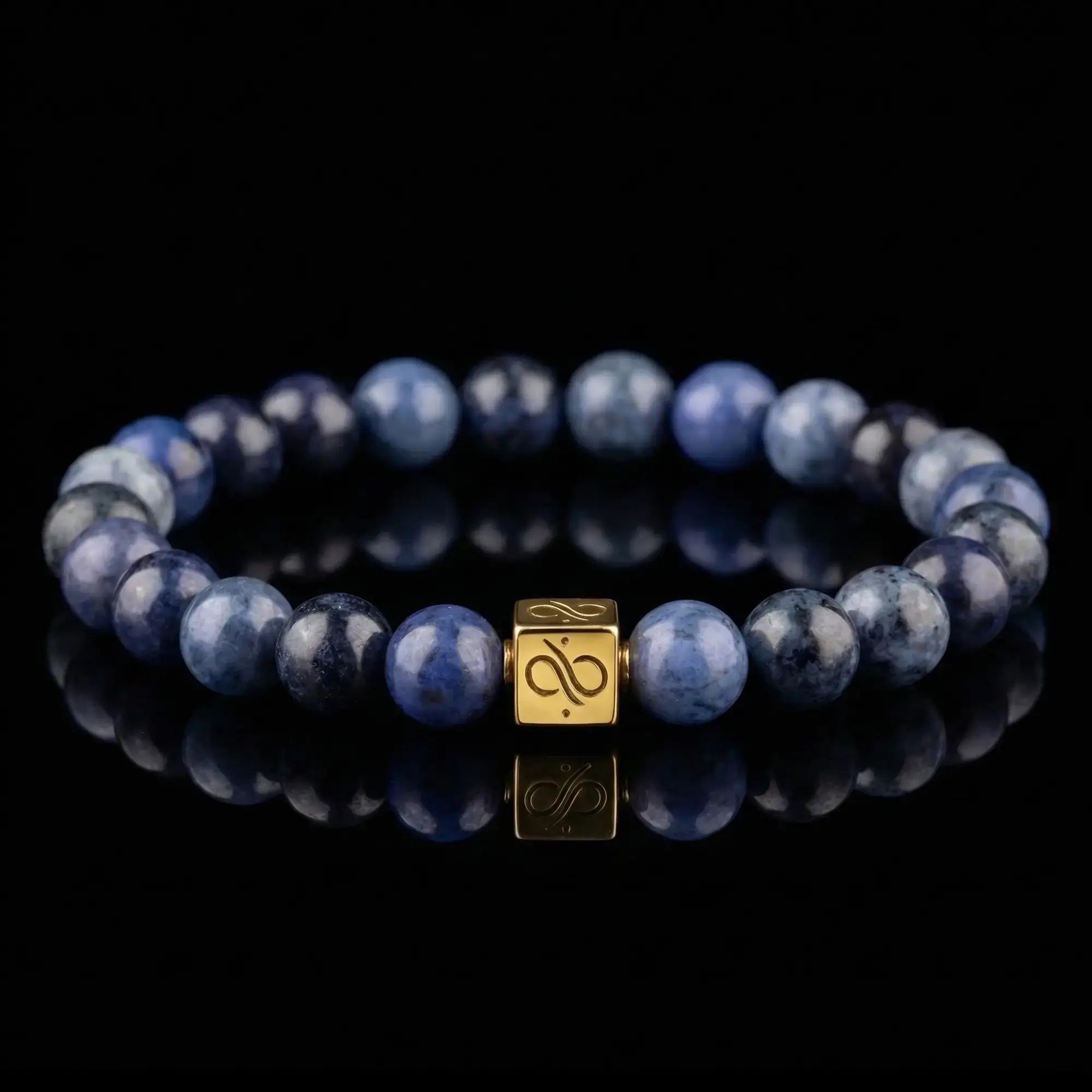 DUMORTIERITE GOLD VERMEIL BRACELET I (8MM)