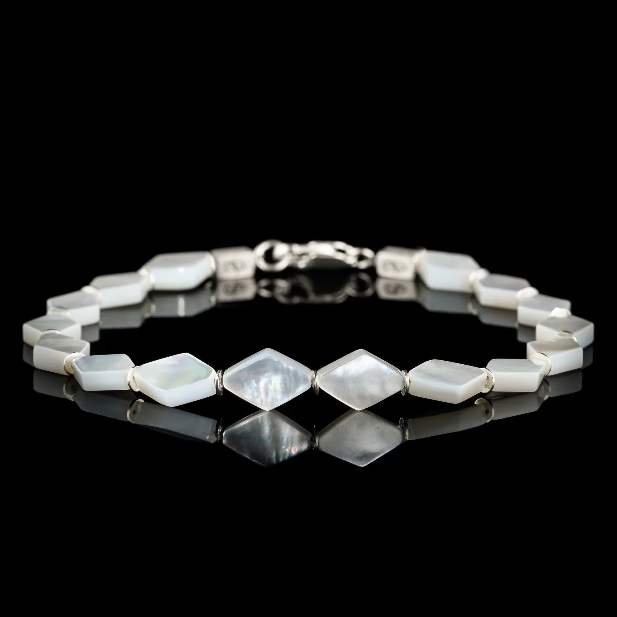 SILVER LIP OYSTER BRACELET I (10X7MM)
