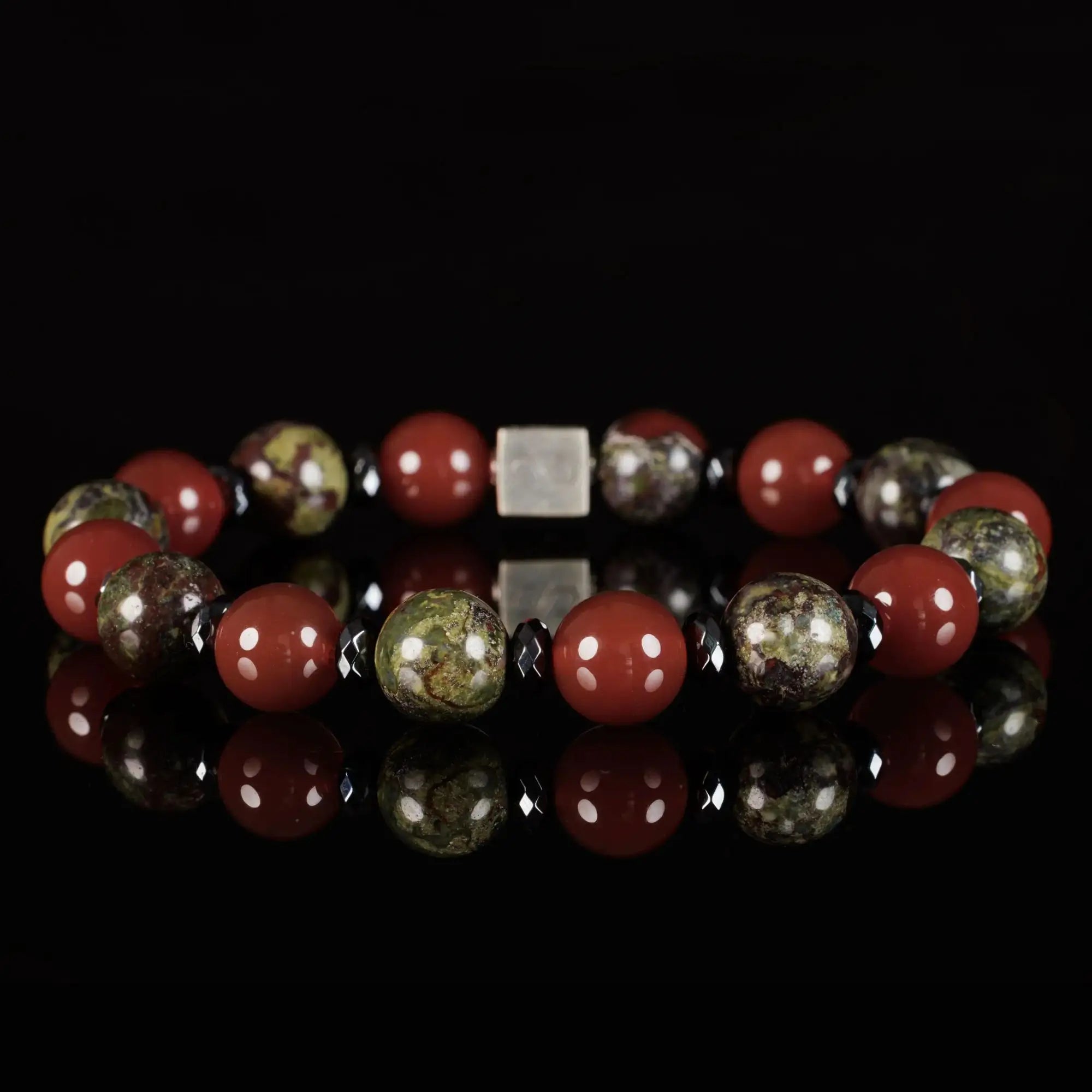 DRAGON BLOOD﻿﻿﻿ JASPER - CARNELIAN BRACELET IV (10MM)