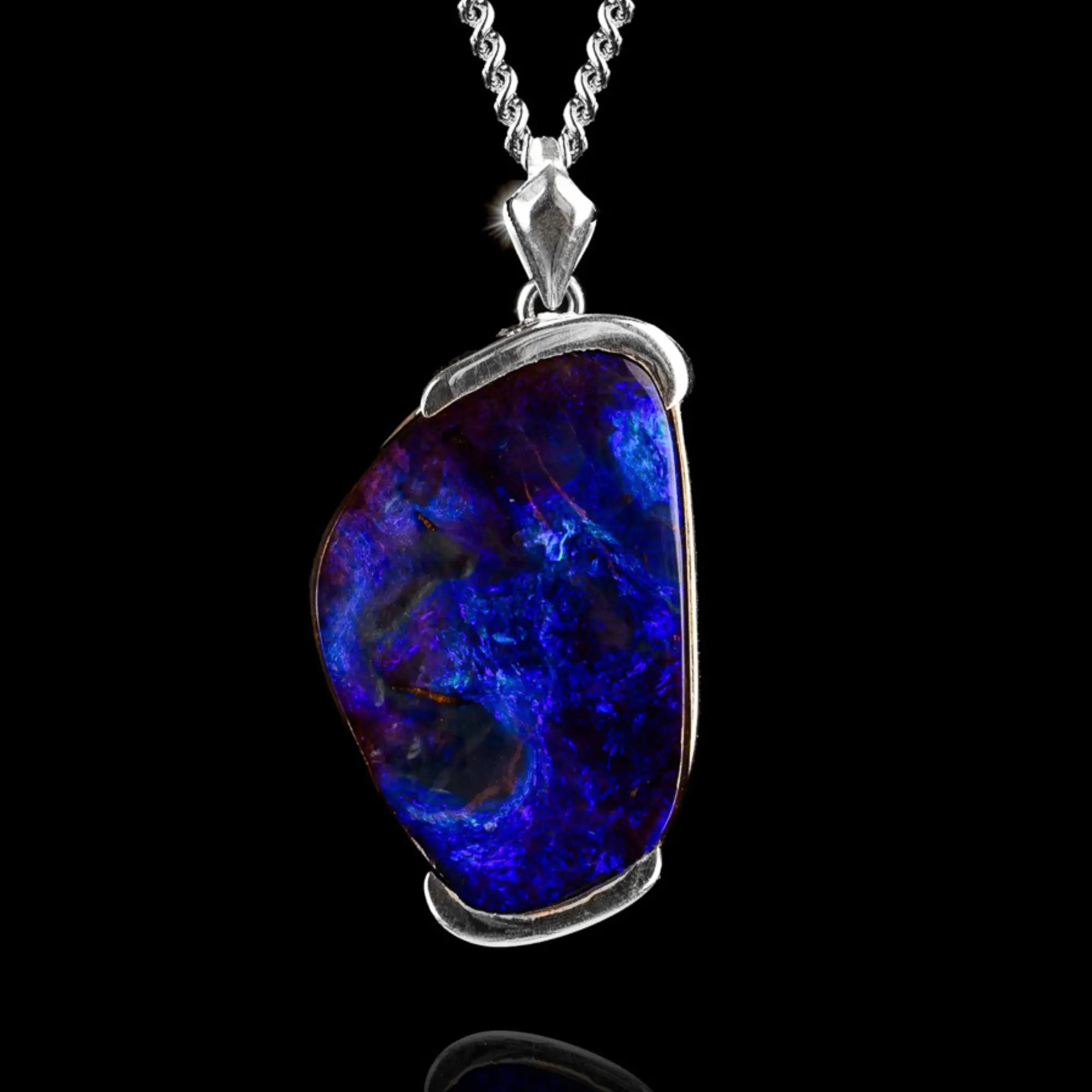 AUSTRALIAN BOULDER OPAL PENDANT 10.26CT (XIV)