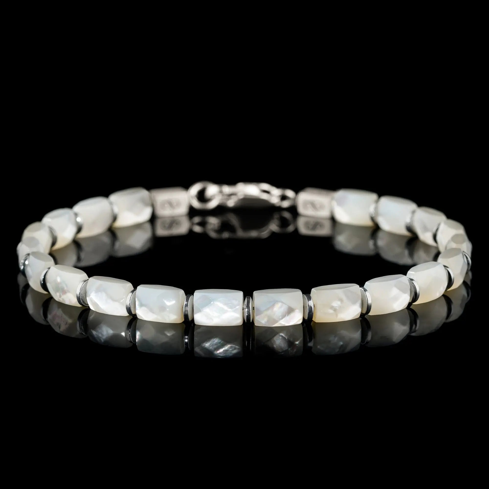 SILVER LIP OYSTER BRACELET II (7X5MM)