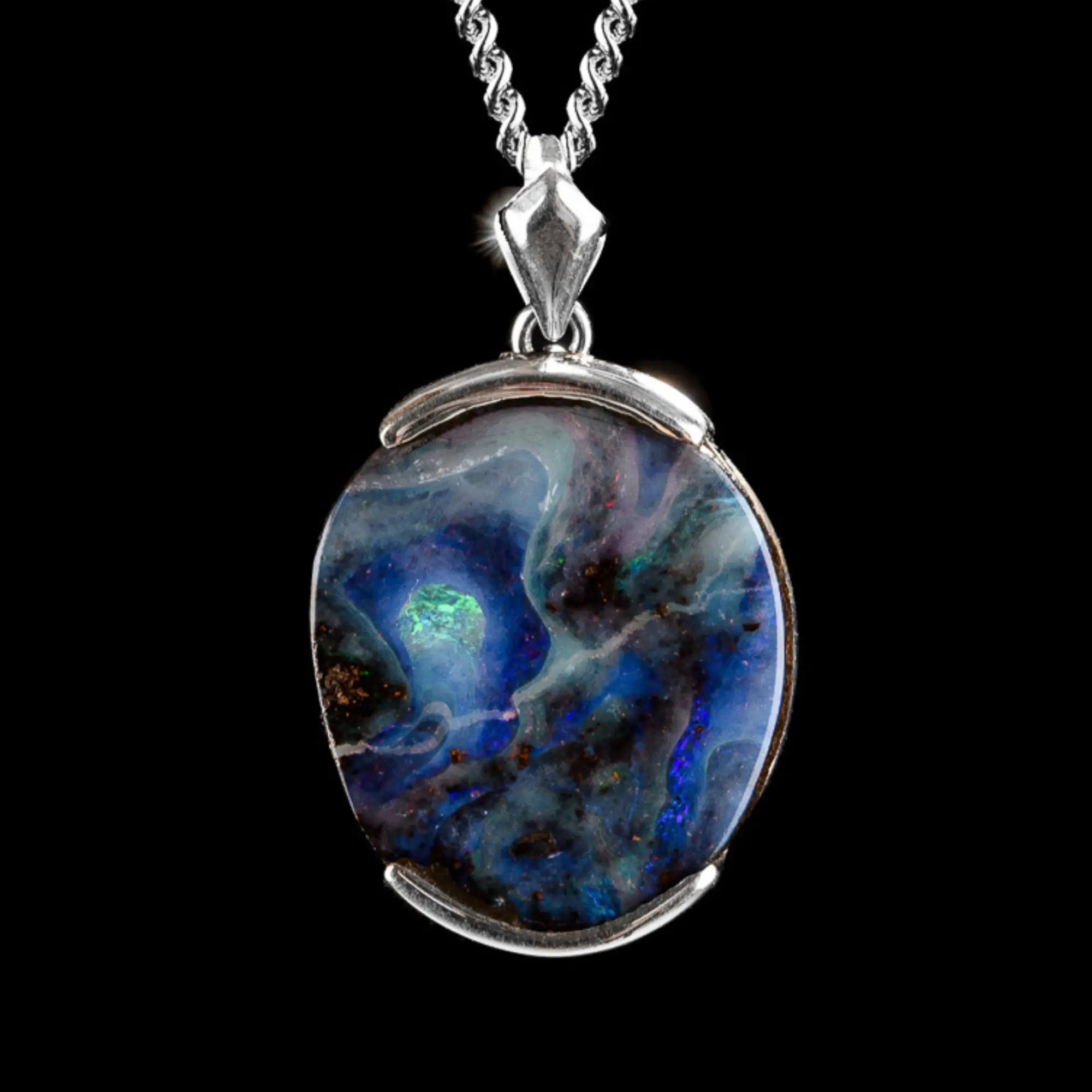 AUSTRALIAN BOULDER OPAL PENDANT 13.87CT (XII)