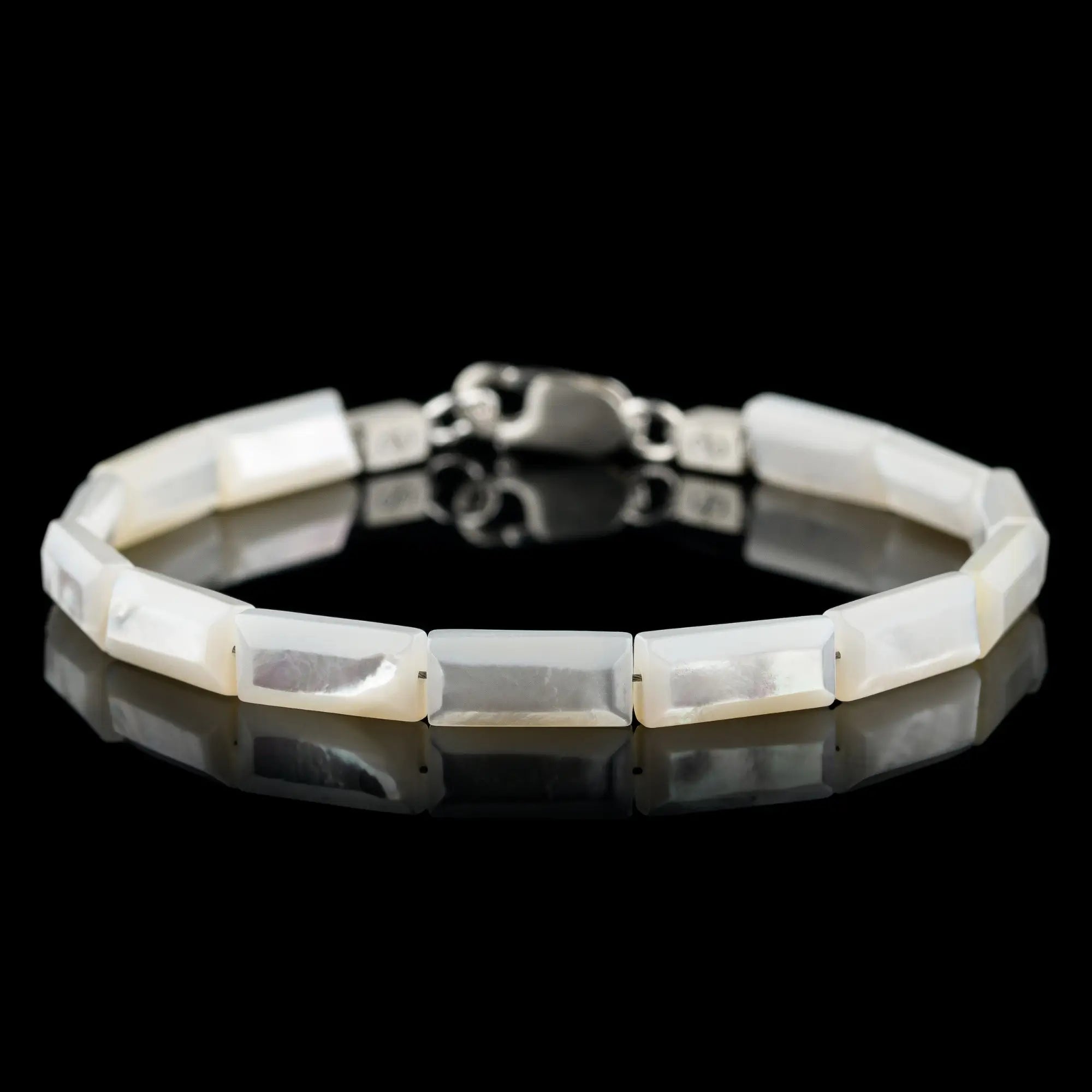 SILVER LIP OYSTER BRACELET III (13X6MM)
