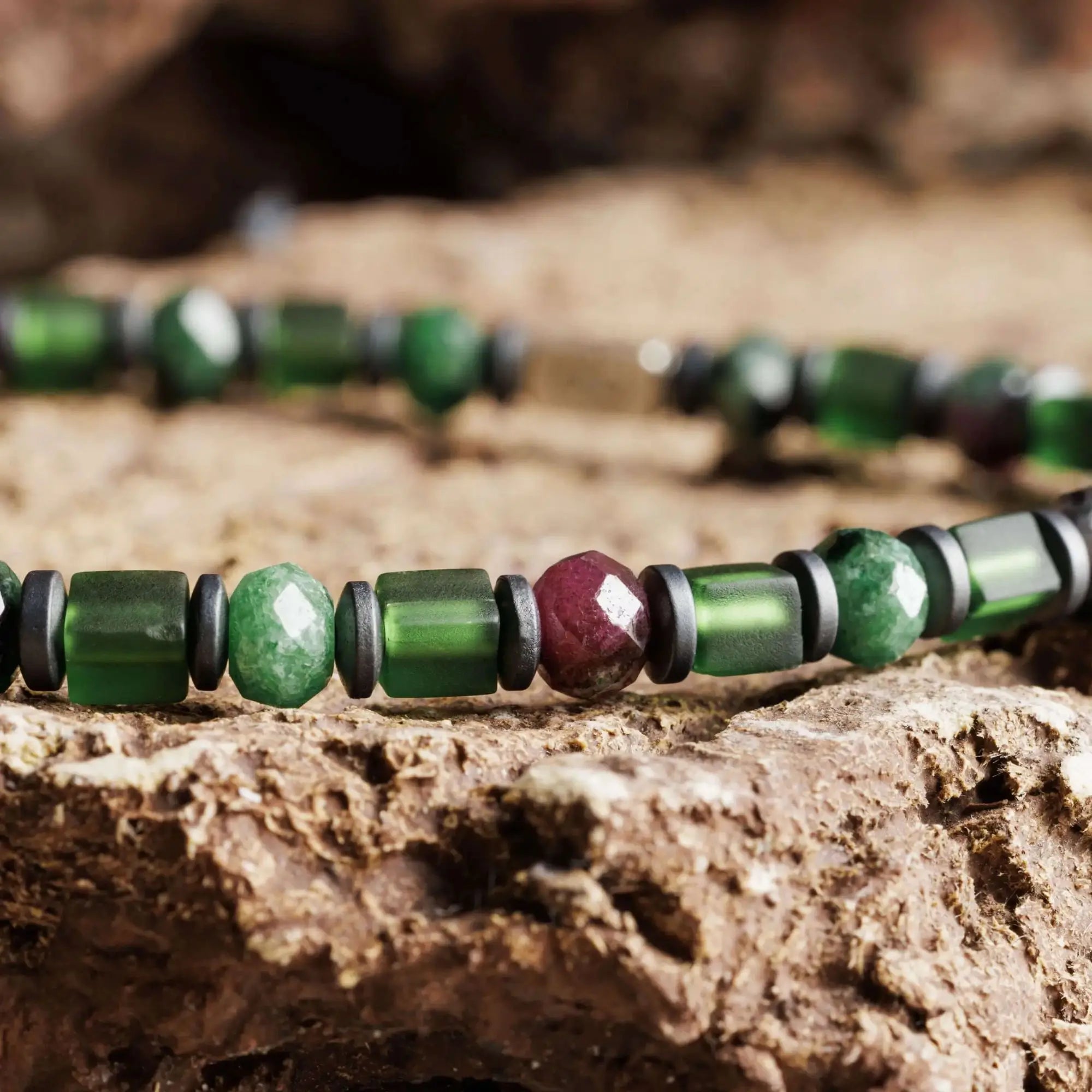 RUBY IN ZOISITE BRACELET III (5MM)