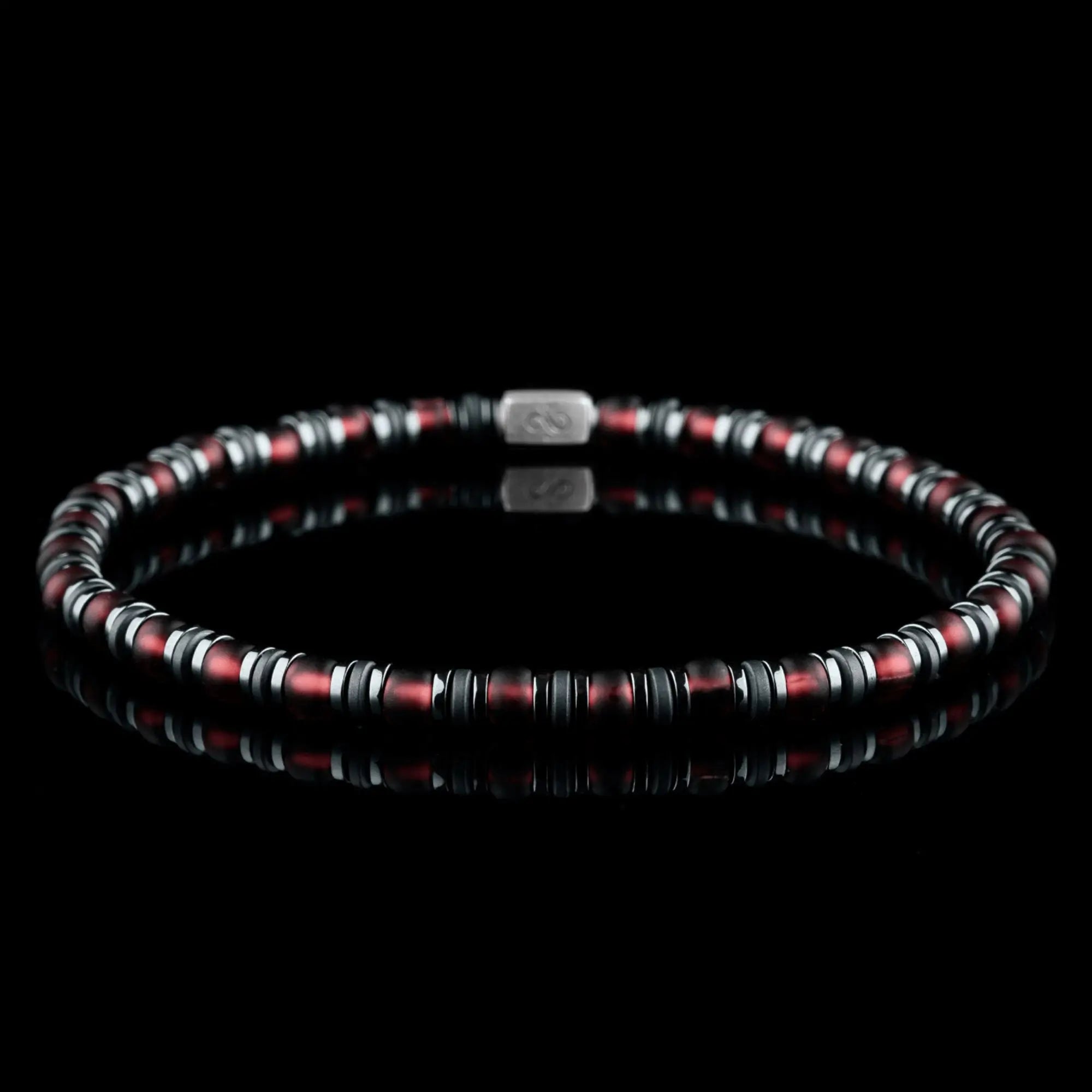 HEMATITE - MATTE WINE RED BRACELET XXIII (4MM)