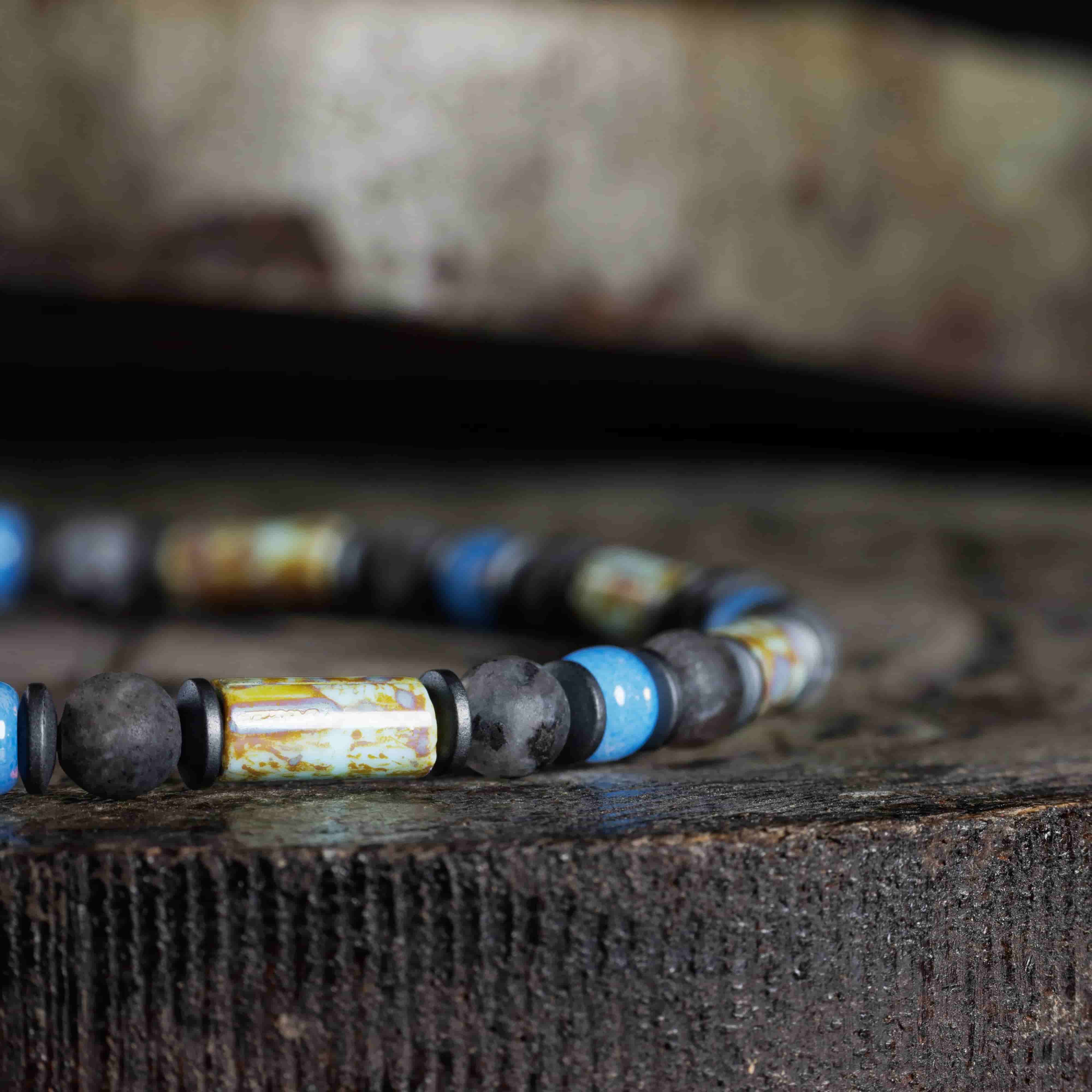 MATTE LABRADORITE - BLUE BRACELET (4MM)