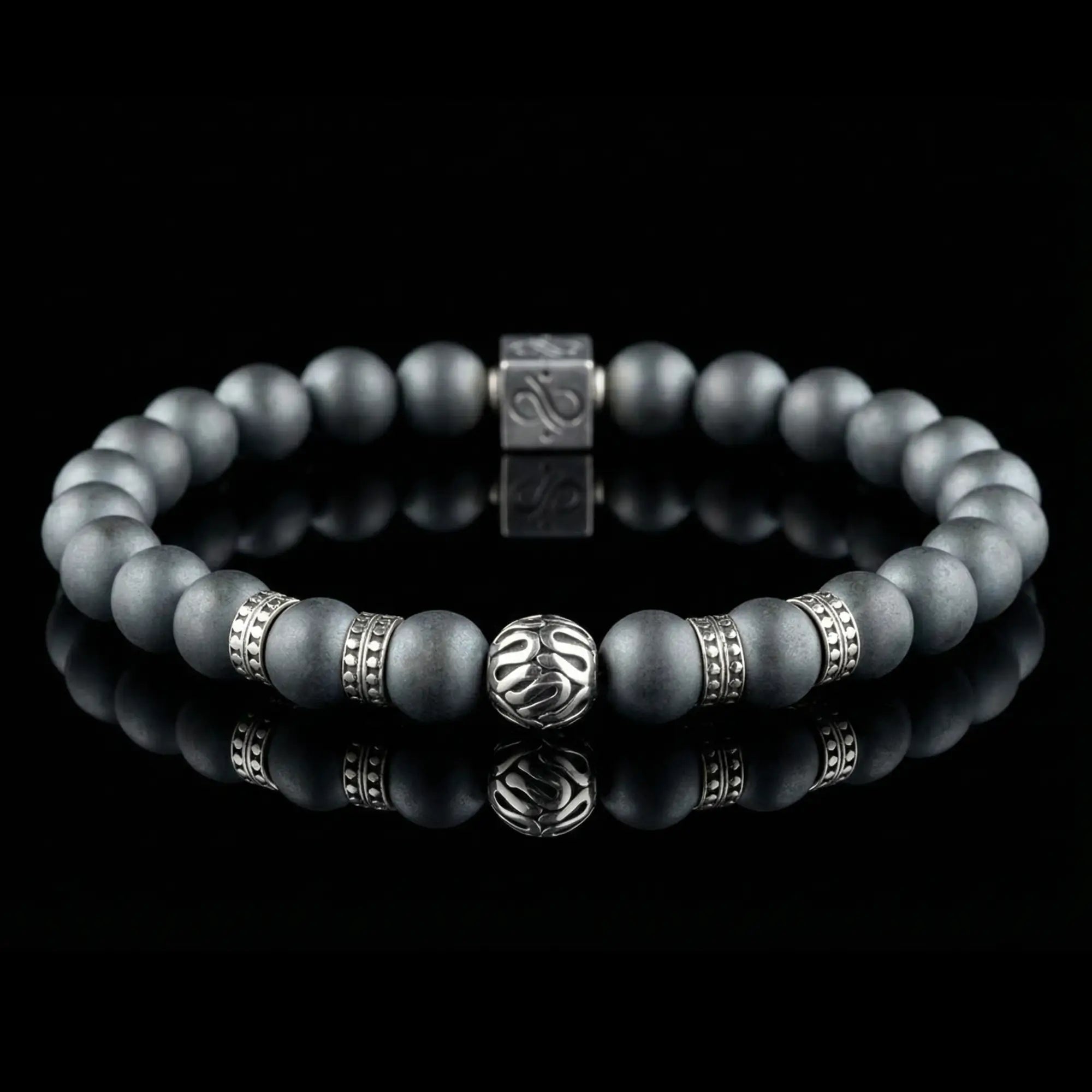 MATTE HEMATITE BRACELET I (8MM)