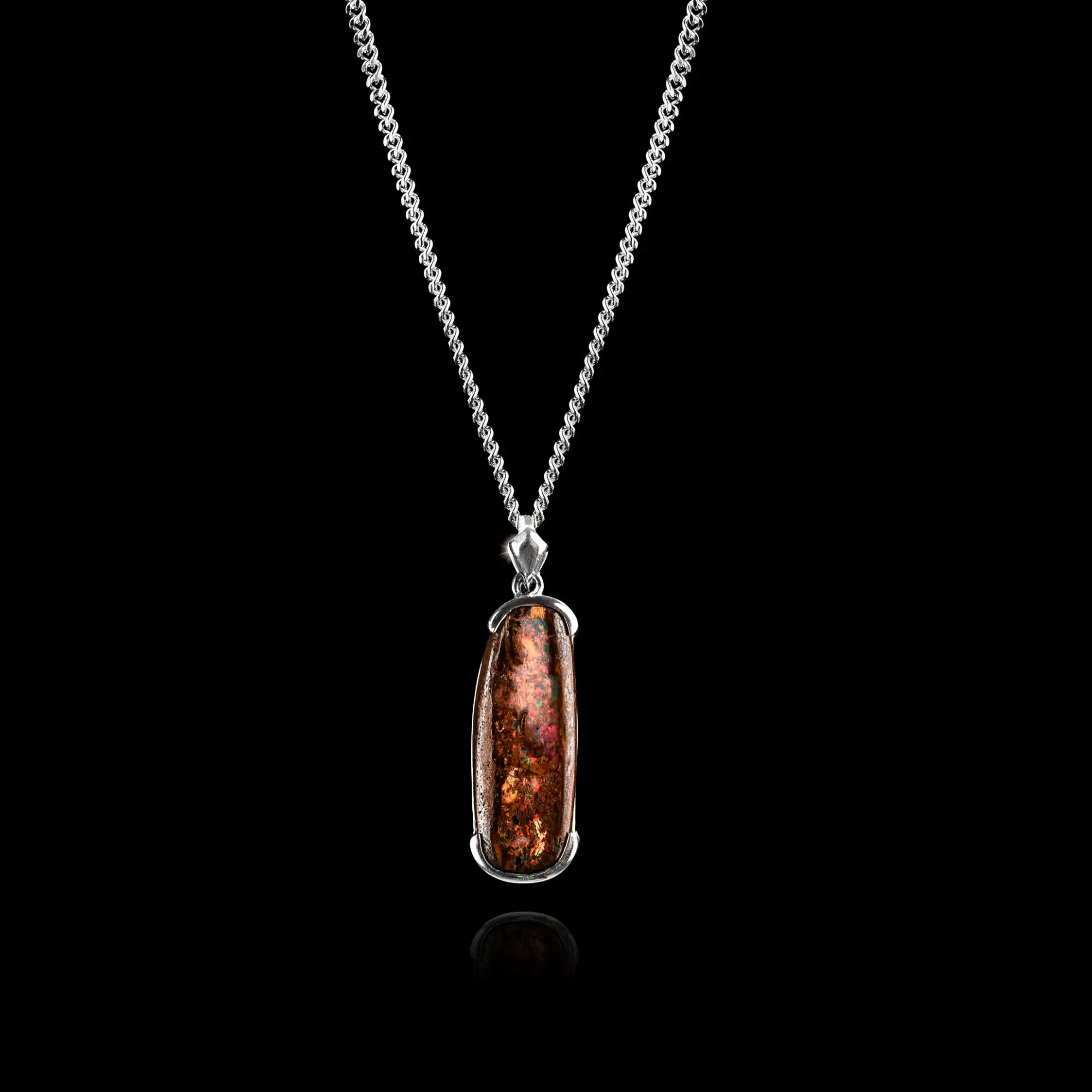 AUSTRALIAN BOULDER OPAL PENDANT 10.90CT (XVI)