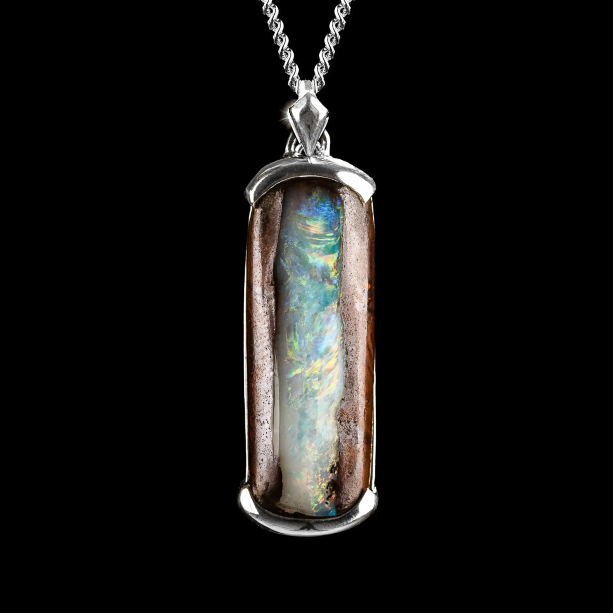 AUSTRALIAN BOULDER OPAL PENDANT 16.27CT (XIX)