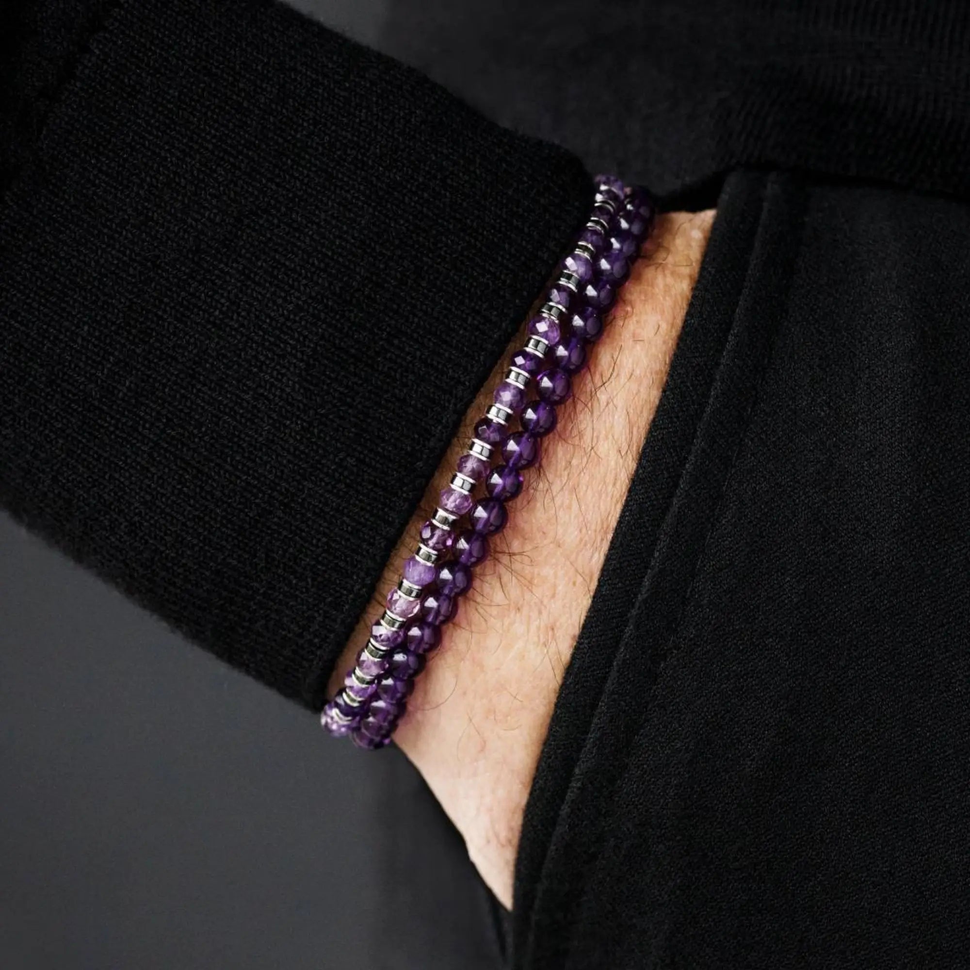 AMETHYST BRACELET V (4MM)