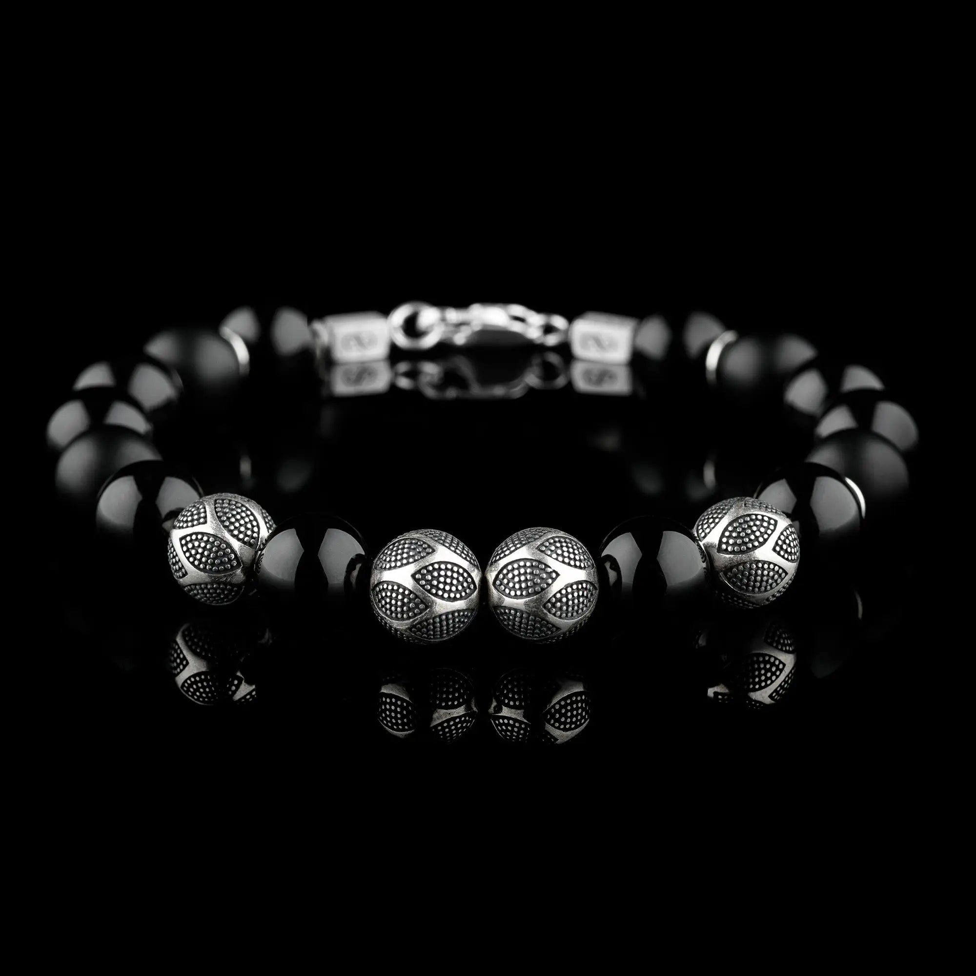 MIXED BLACK NASCOR BRACELET I (10MM)