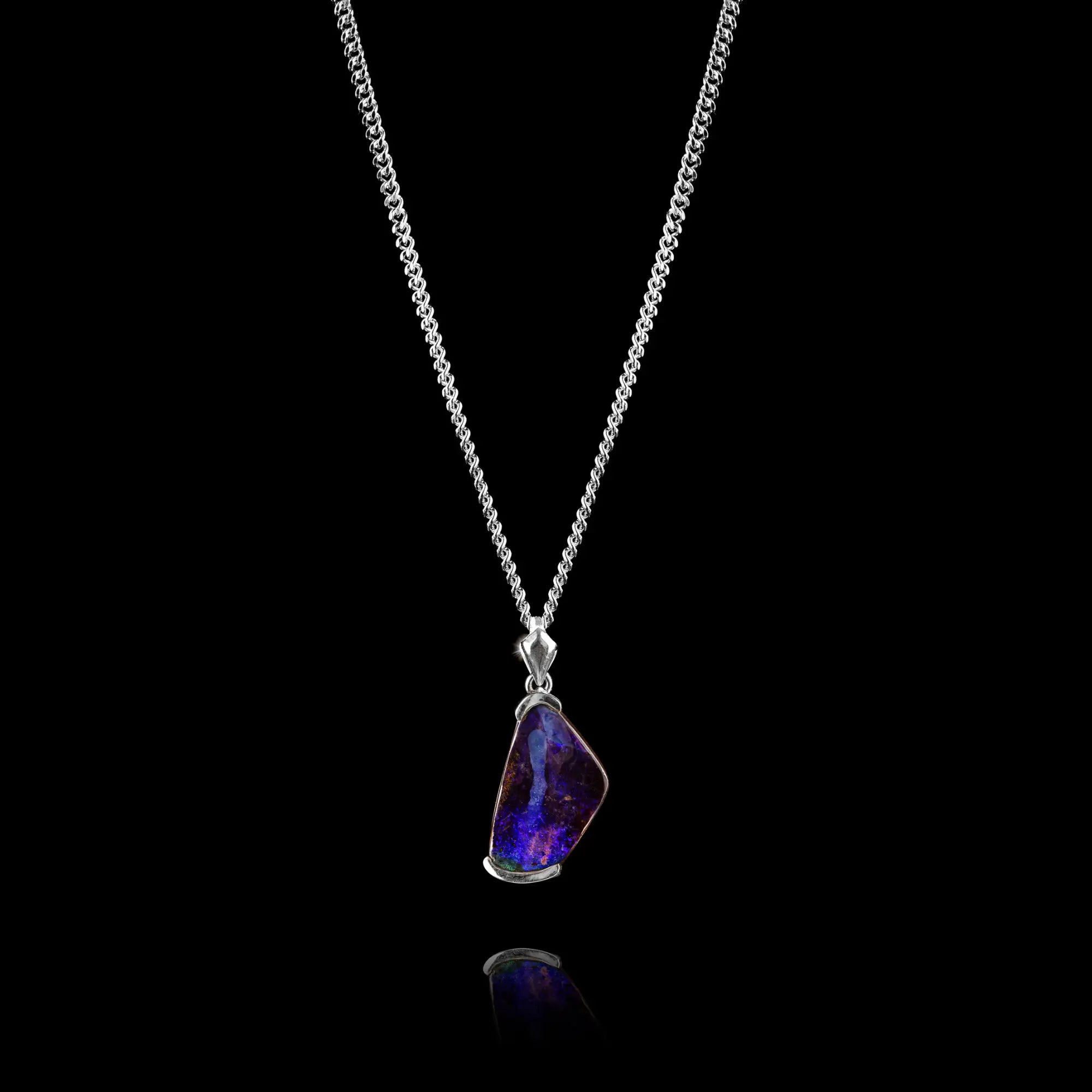 AUSTRALIAN BOULDER OPAL PENDANT 11.28CT (IX)