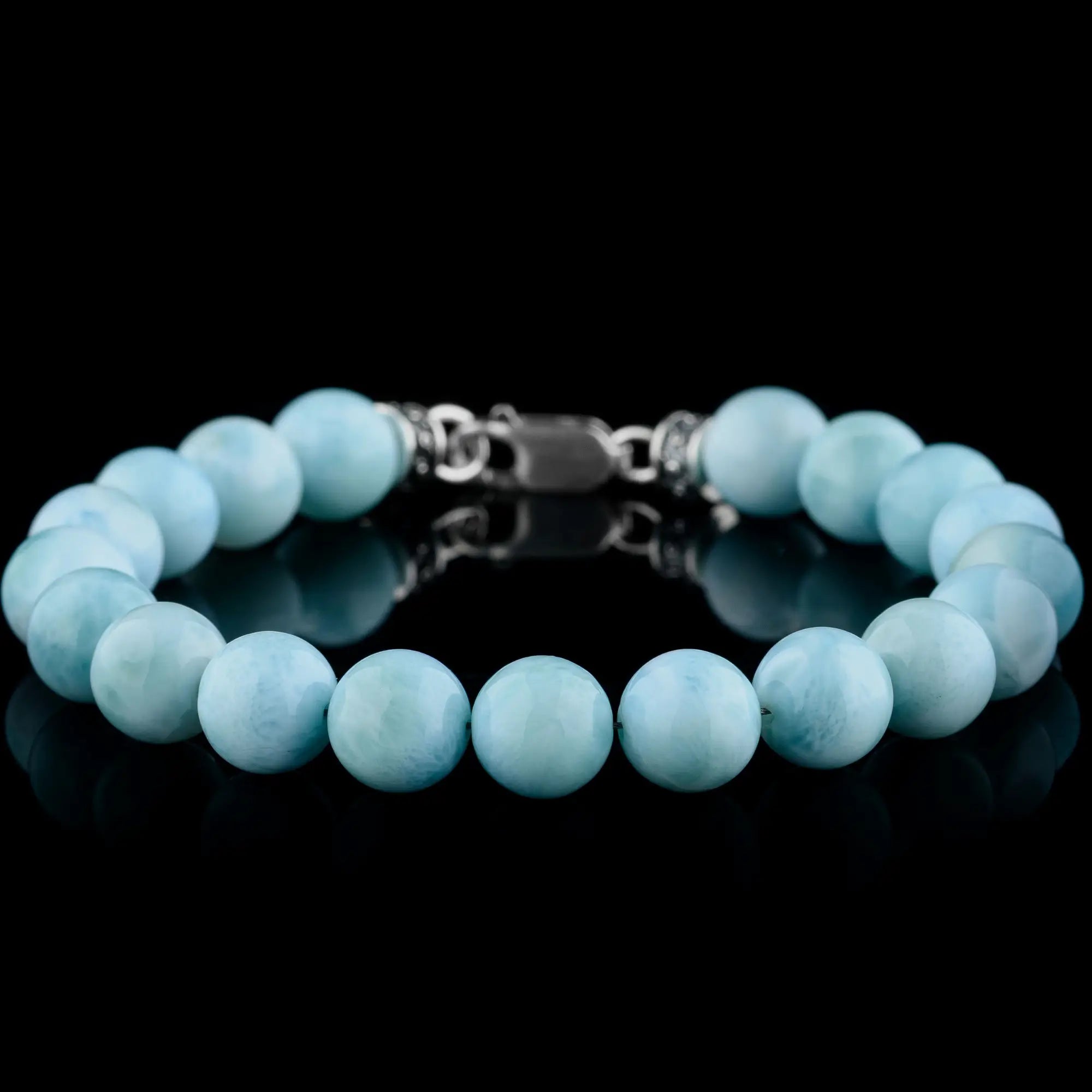 BLUE LARIMAR BRACELET III (10MM)