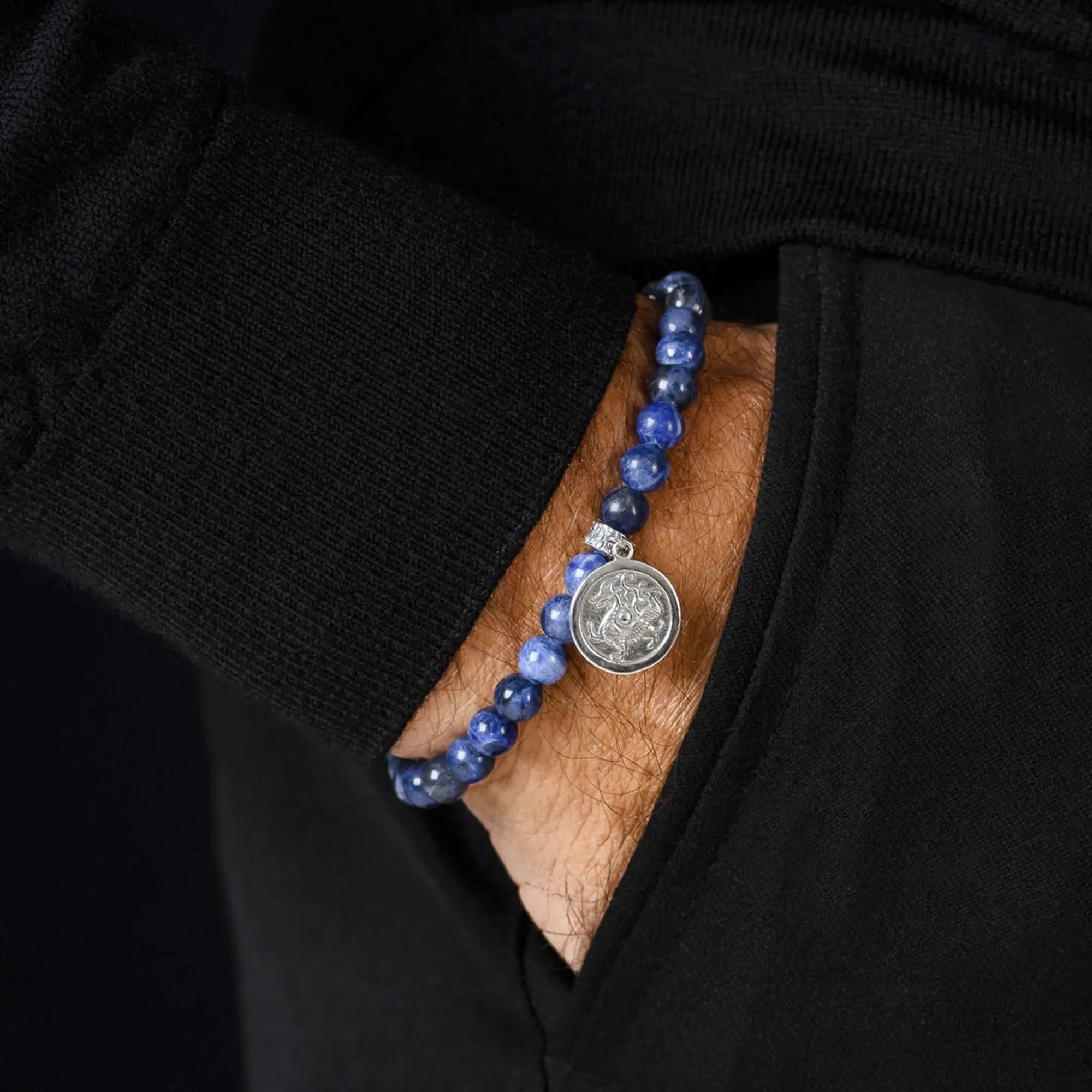 SODALITE - BLUE DRAGON BRACELET  (6MM)