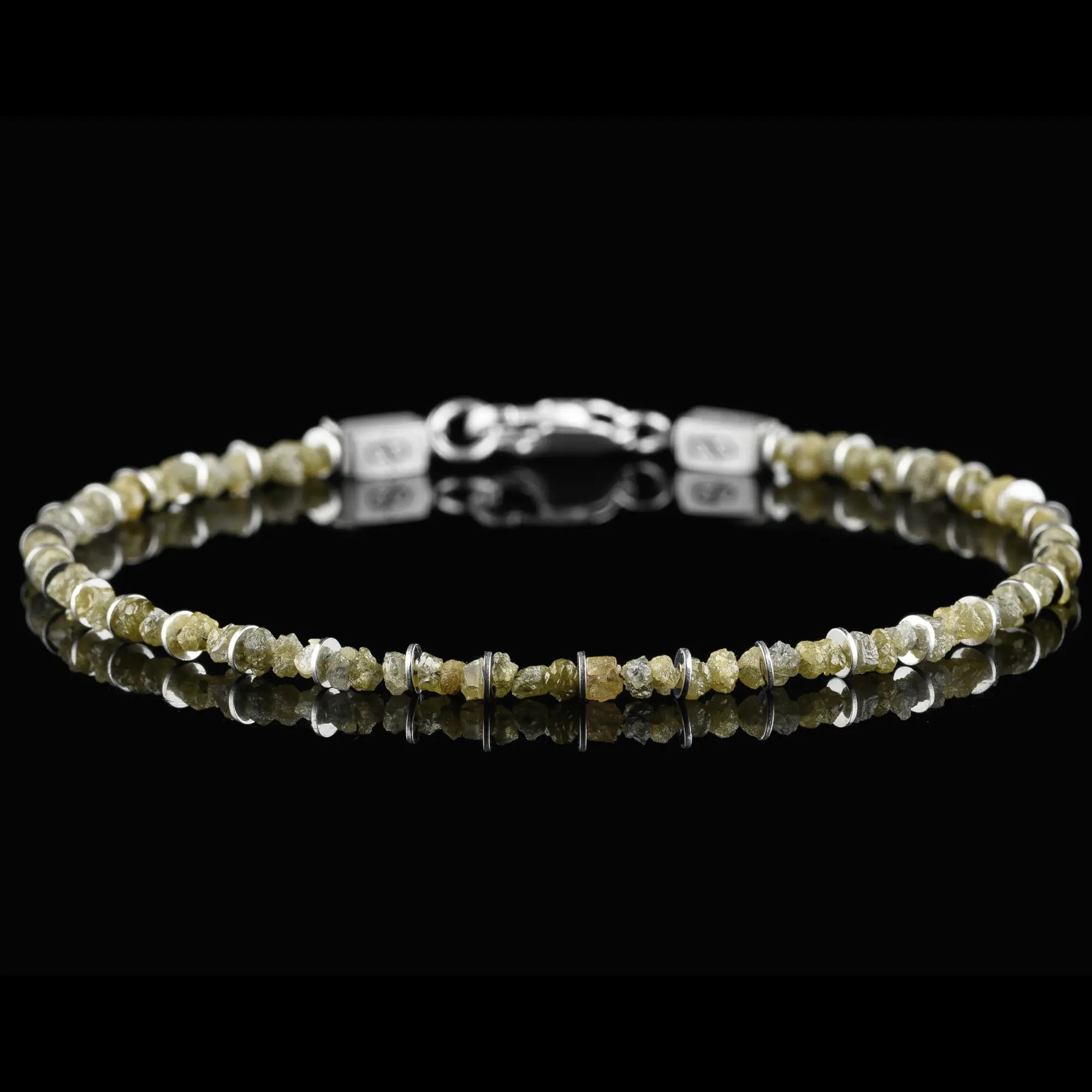 RAW LIME DIAMOND BRACELET I (2-2.5MM)