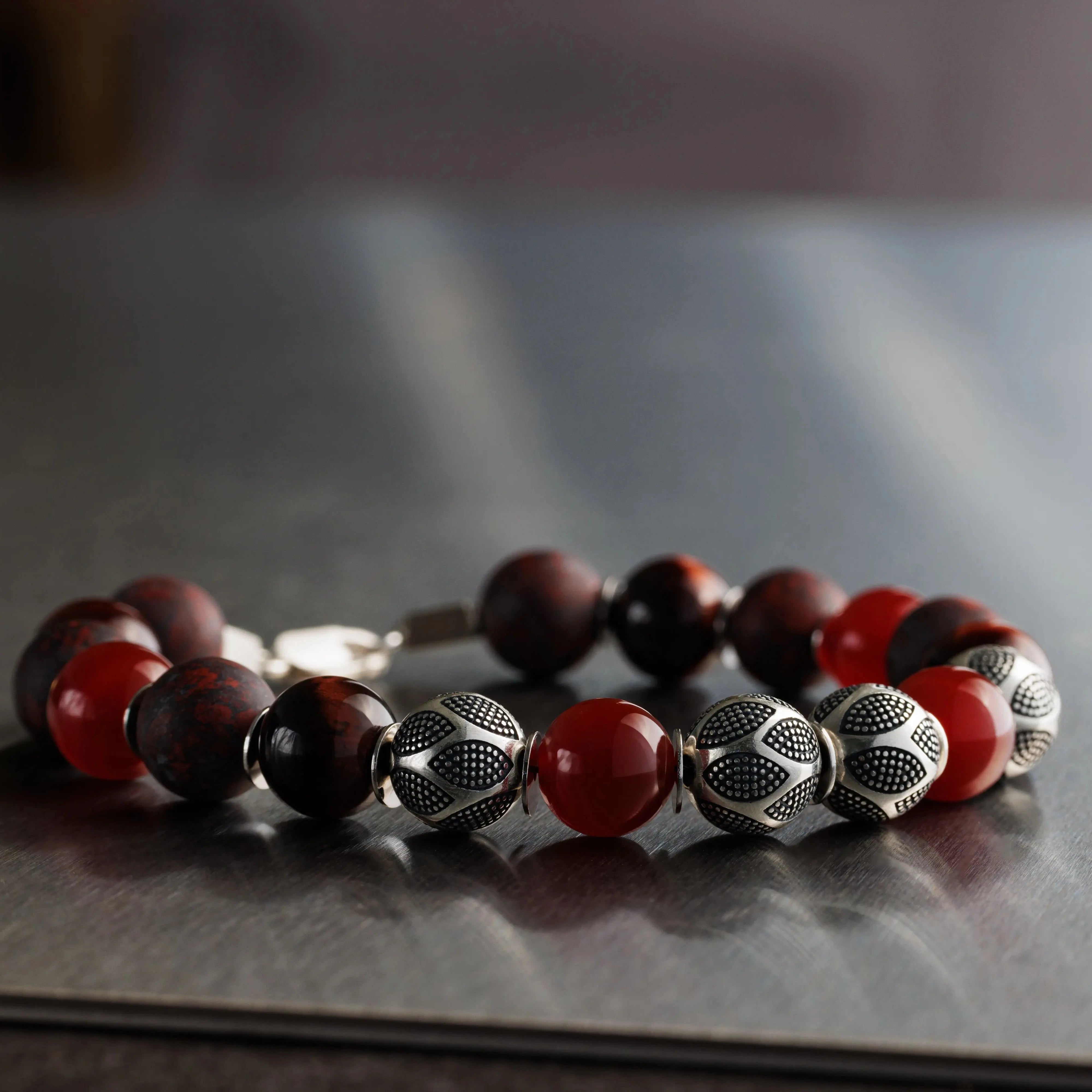 MIXED RED NASCOR BRACELET I (10MM)