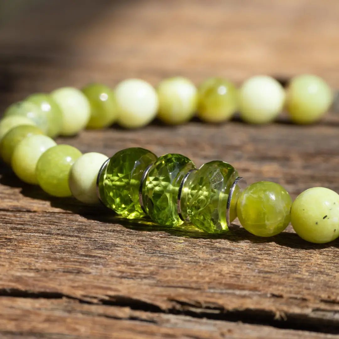 PERIDOT BRACELET 10 CARAT (6MM)