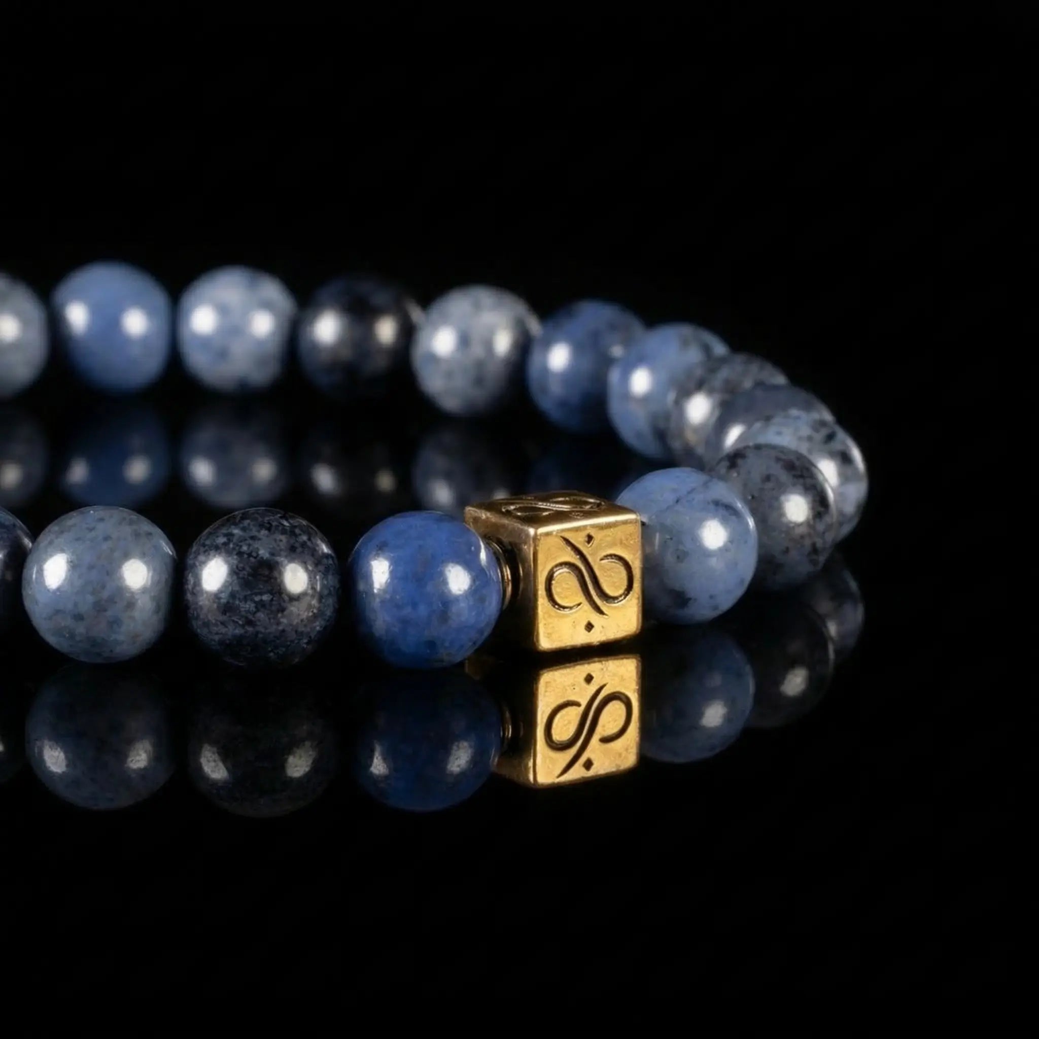DUMORTIERITE GOLD VERMEIL BRACELET I (8MM)