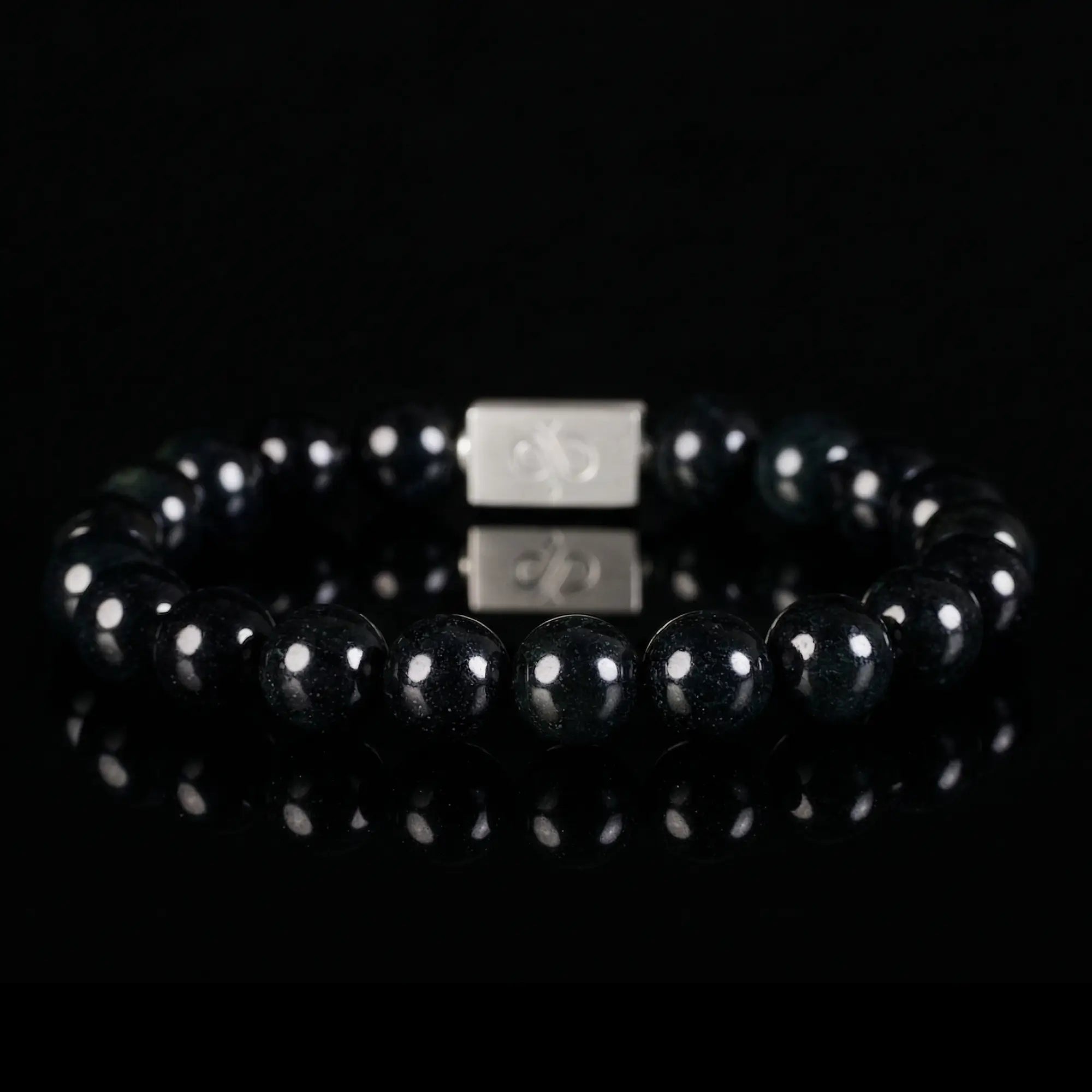 BURMESE BLACK JADE BRACELET III (10MM)